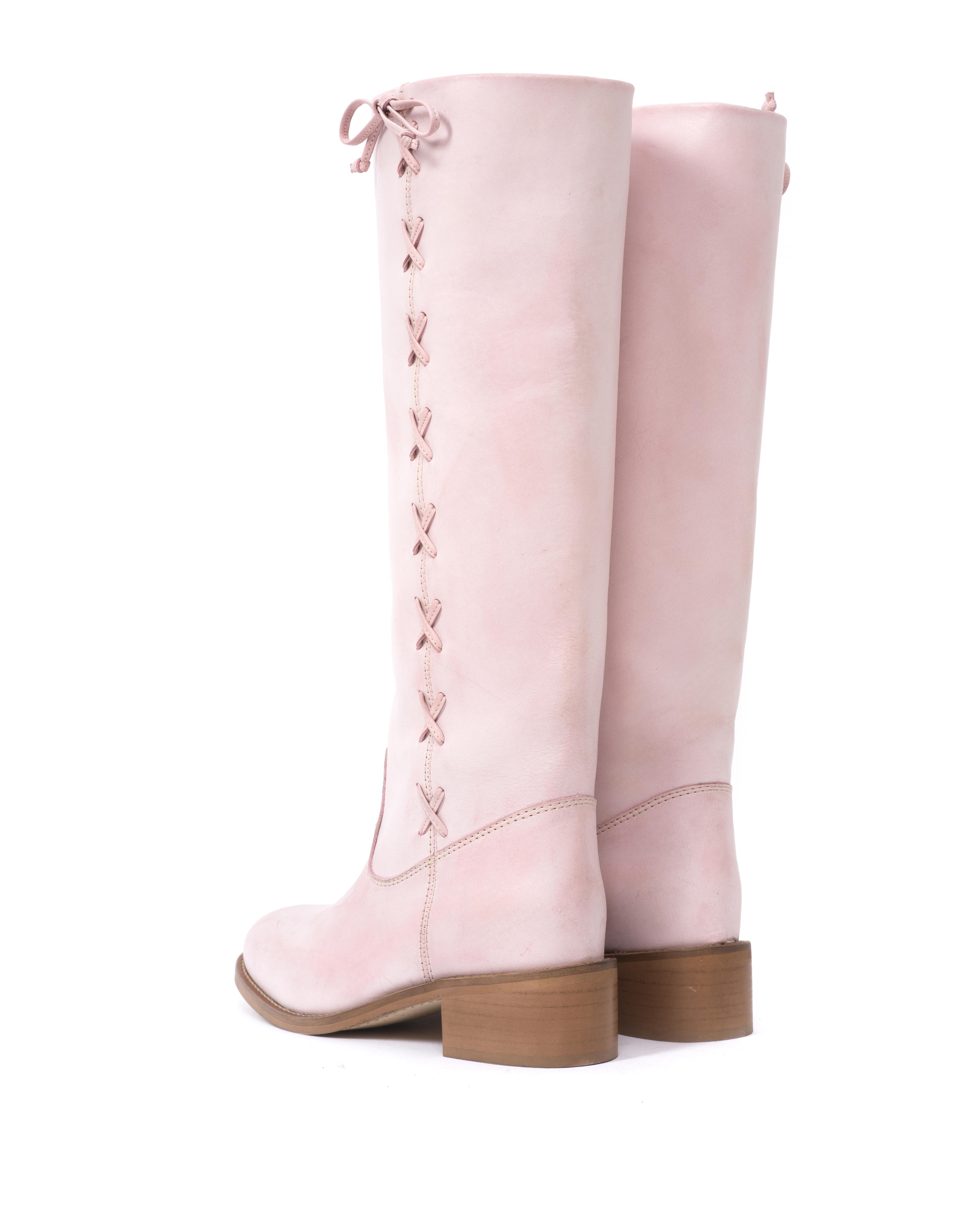 Dico Ann Side laces Escovado Pink