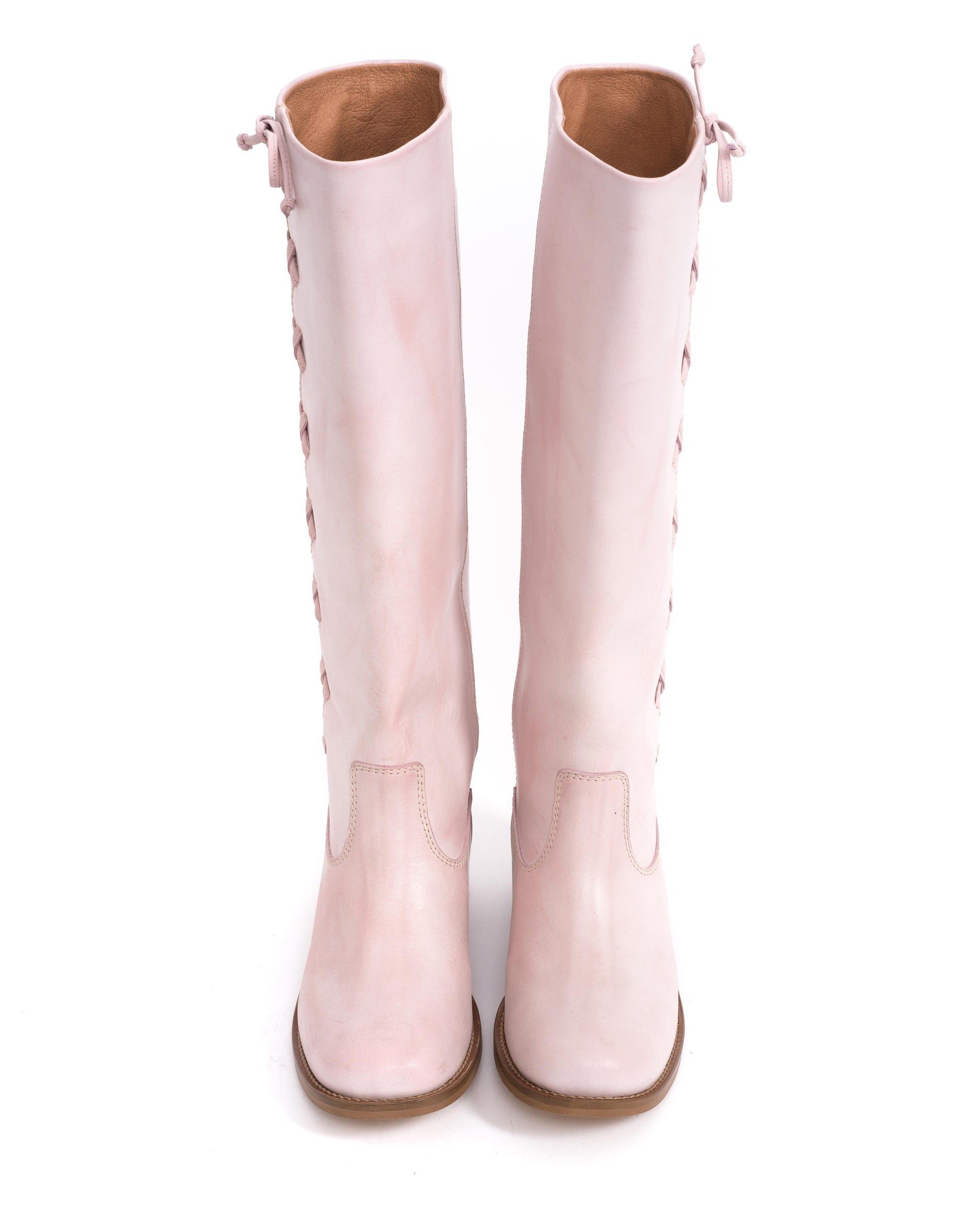 Dico Ann Side laces Escovado Pink - Dico Copenhagen: High shaft boots