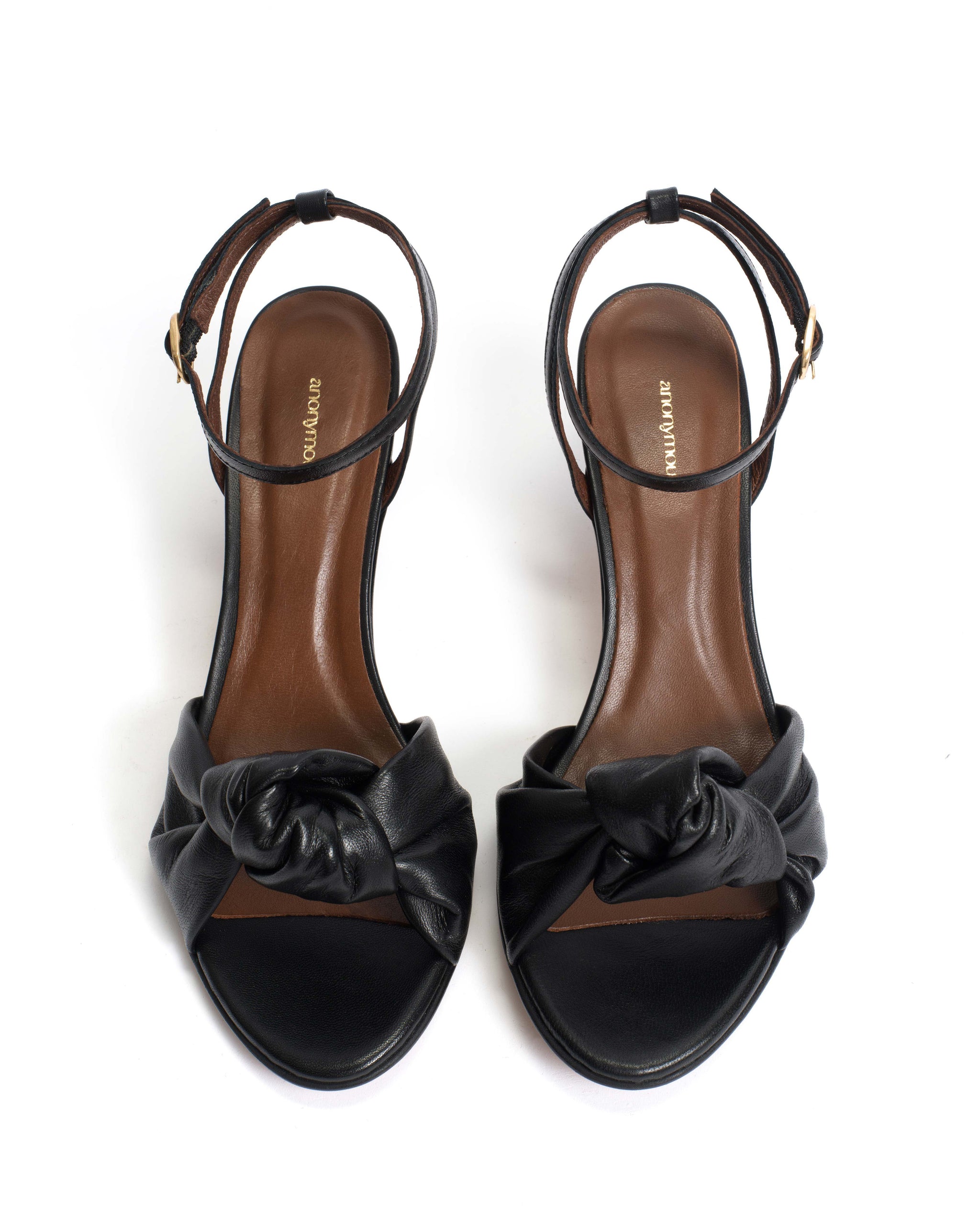 Aliza 50 stiletto Shiny lamb Black - Anonymous Copenhagen
