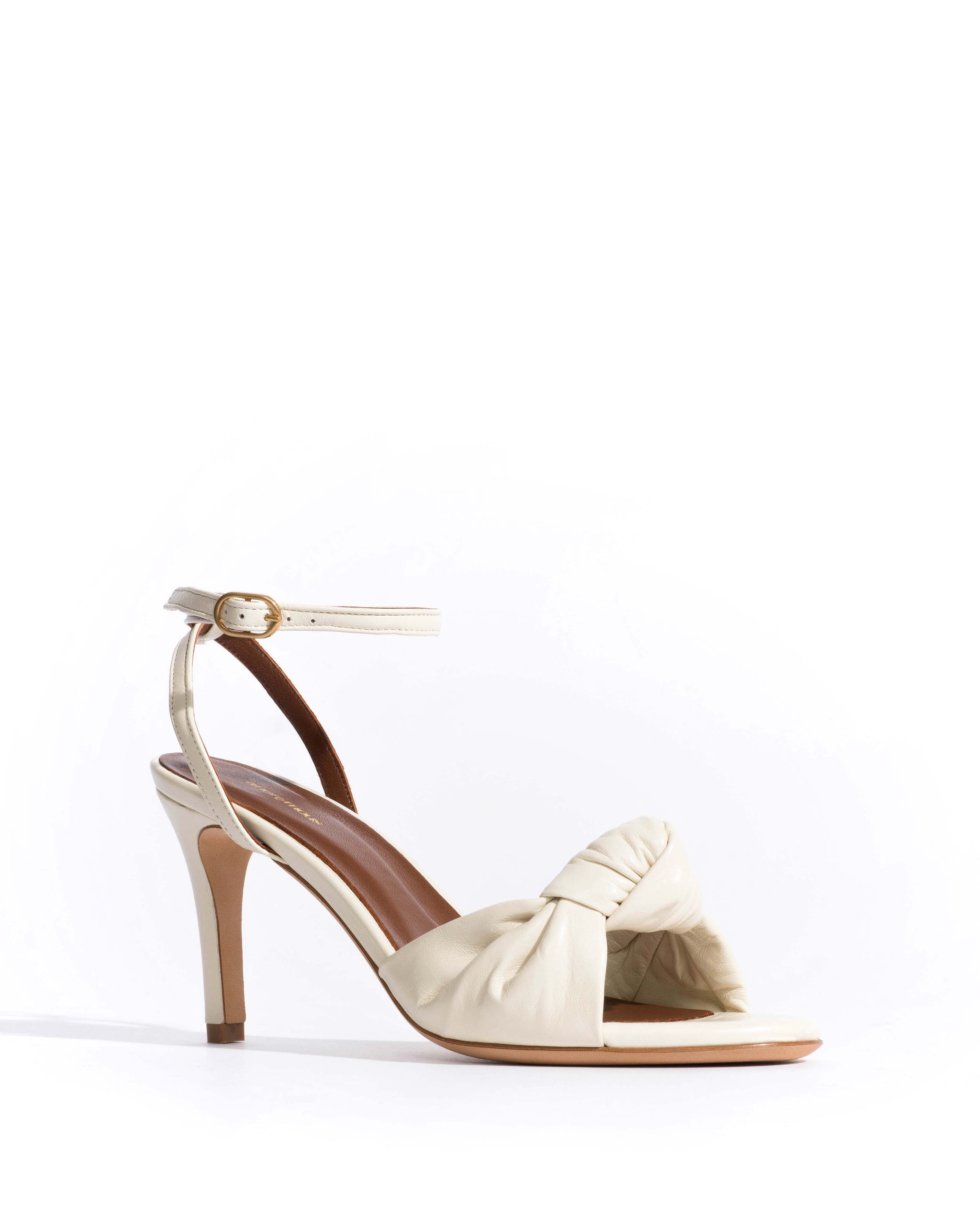 Aliza 75 Shiny lamb White sand - Anonymous Copenhagen Heels