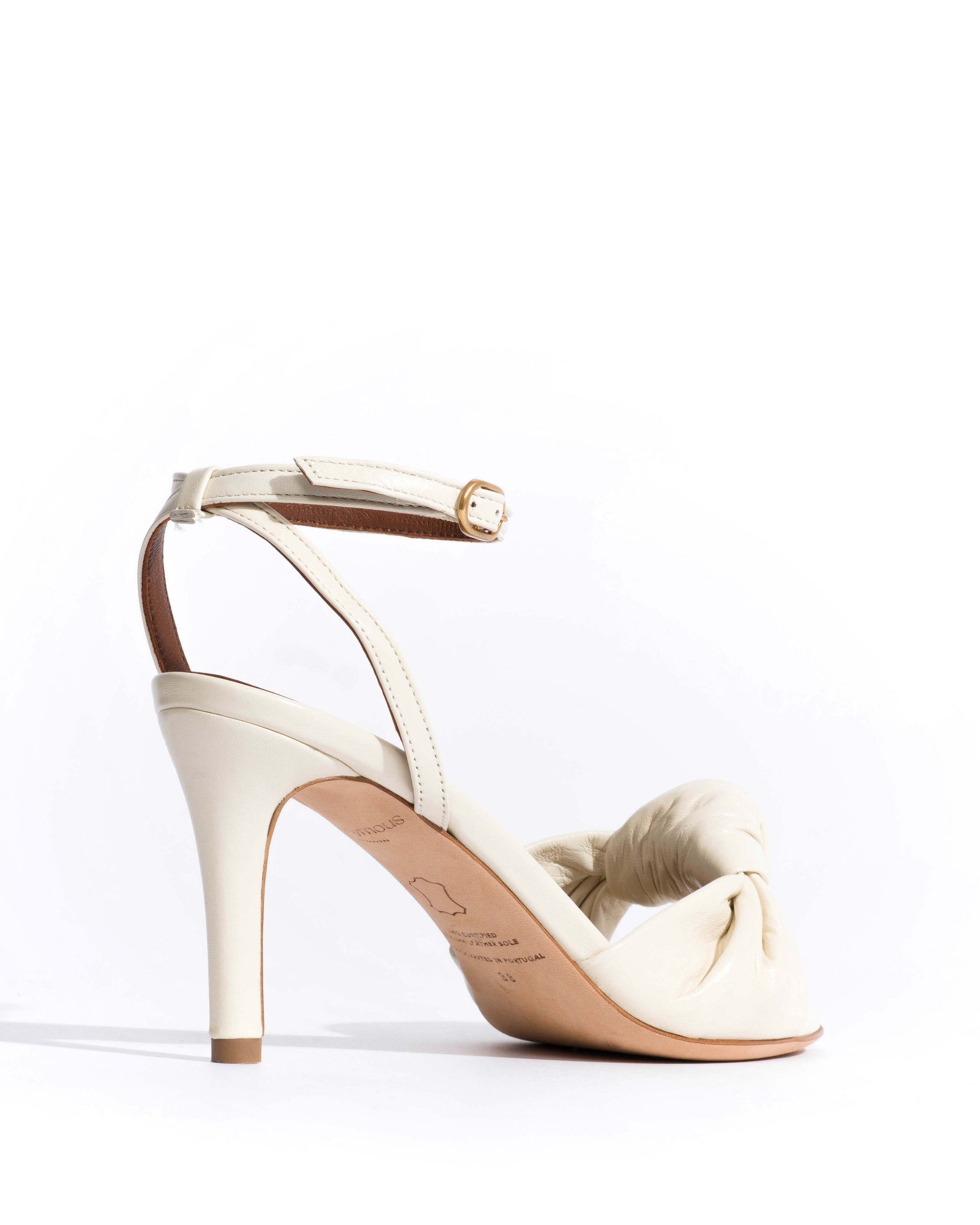 Aliza 75 Shiny lamb White sand - Anonymous Copenhagen Heels