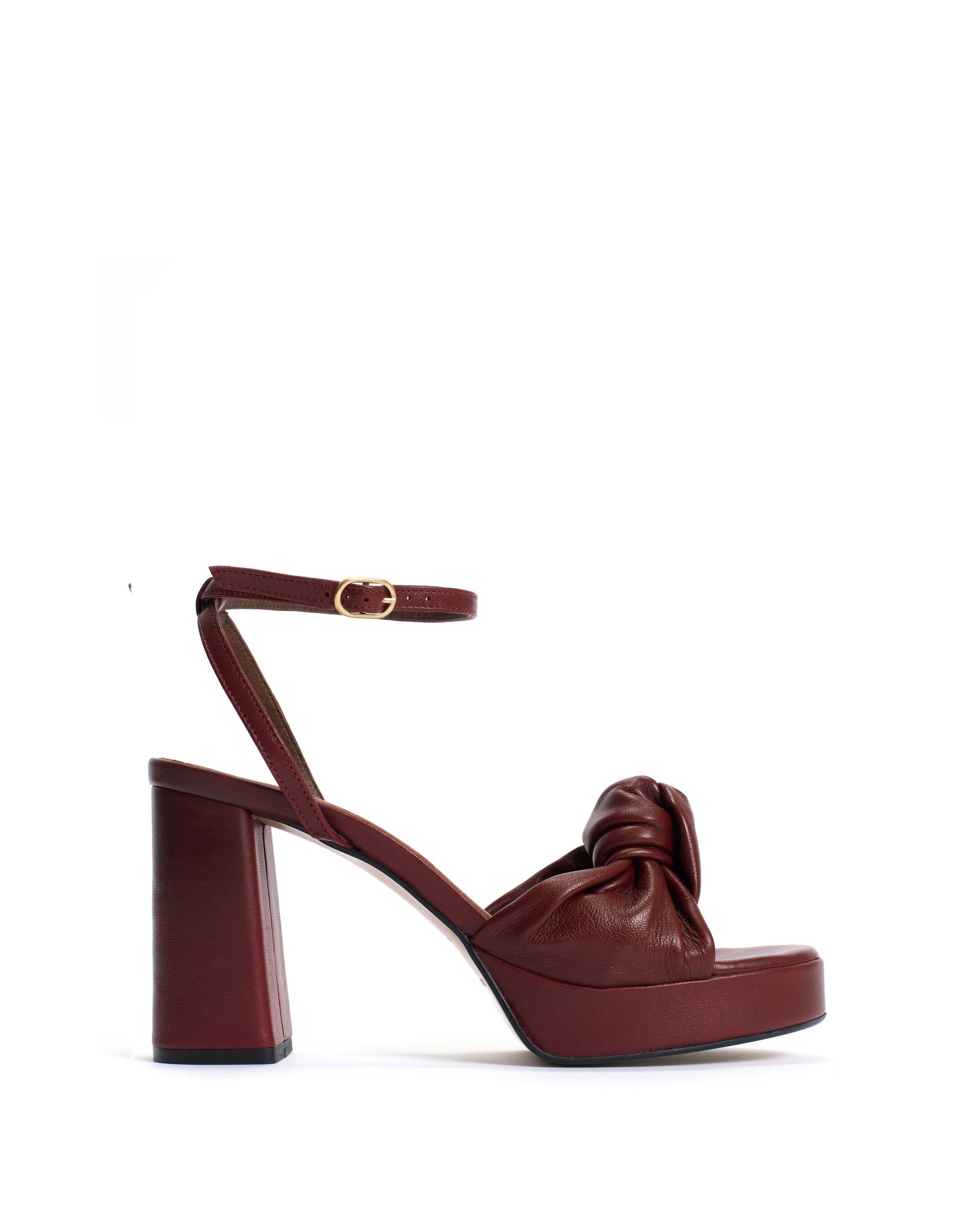 Aliza 85 platform Shiny lamb Pomegranate - Anonymous Copenhagen