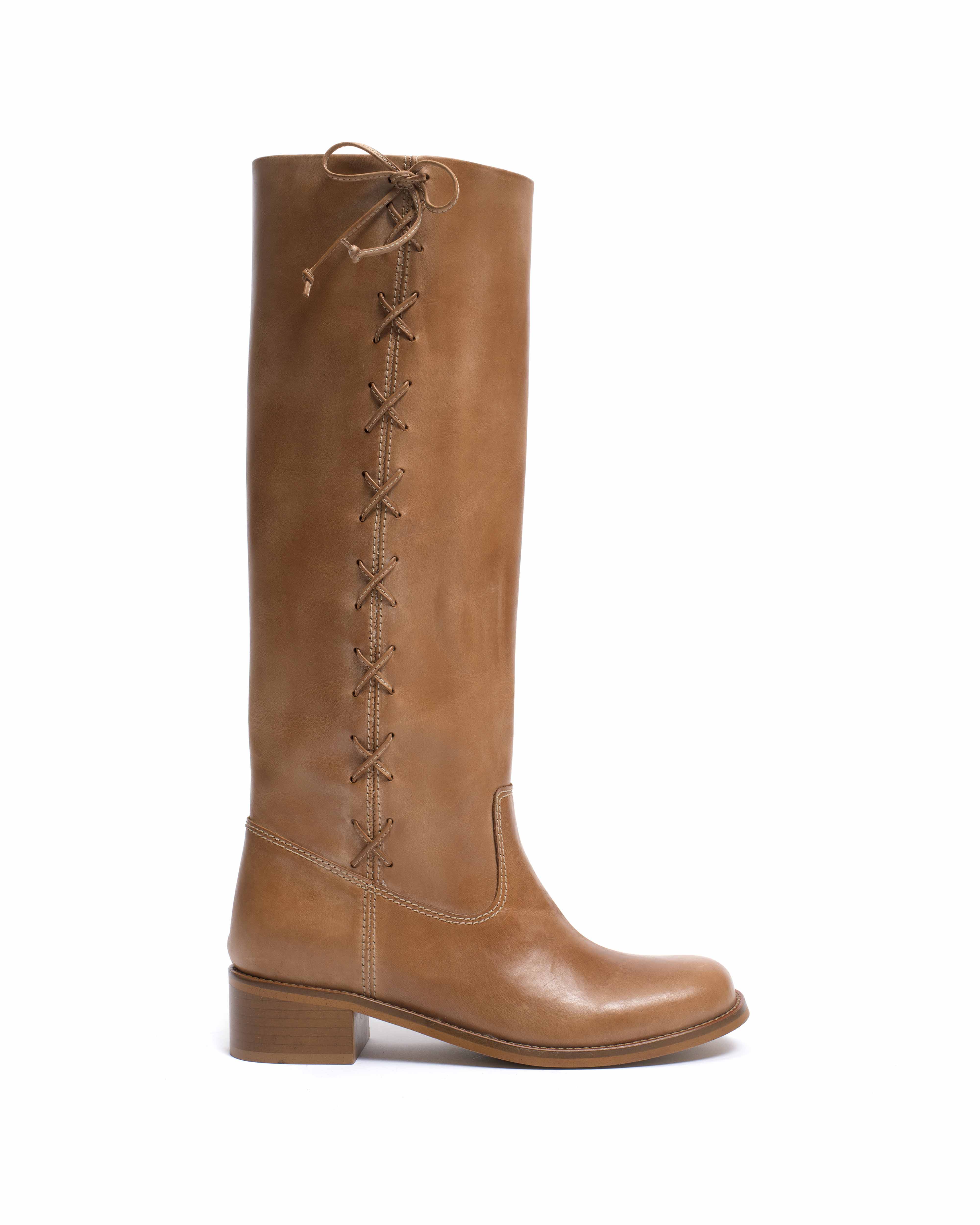 Dico Ann Side laces Escovado Dark tan