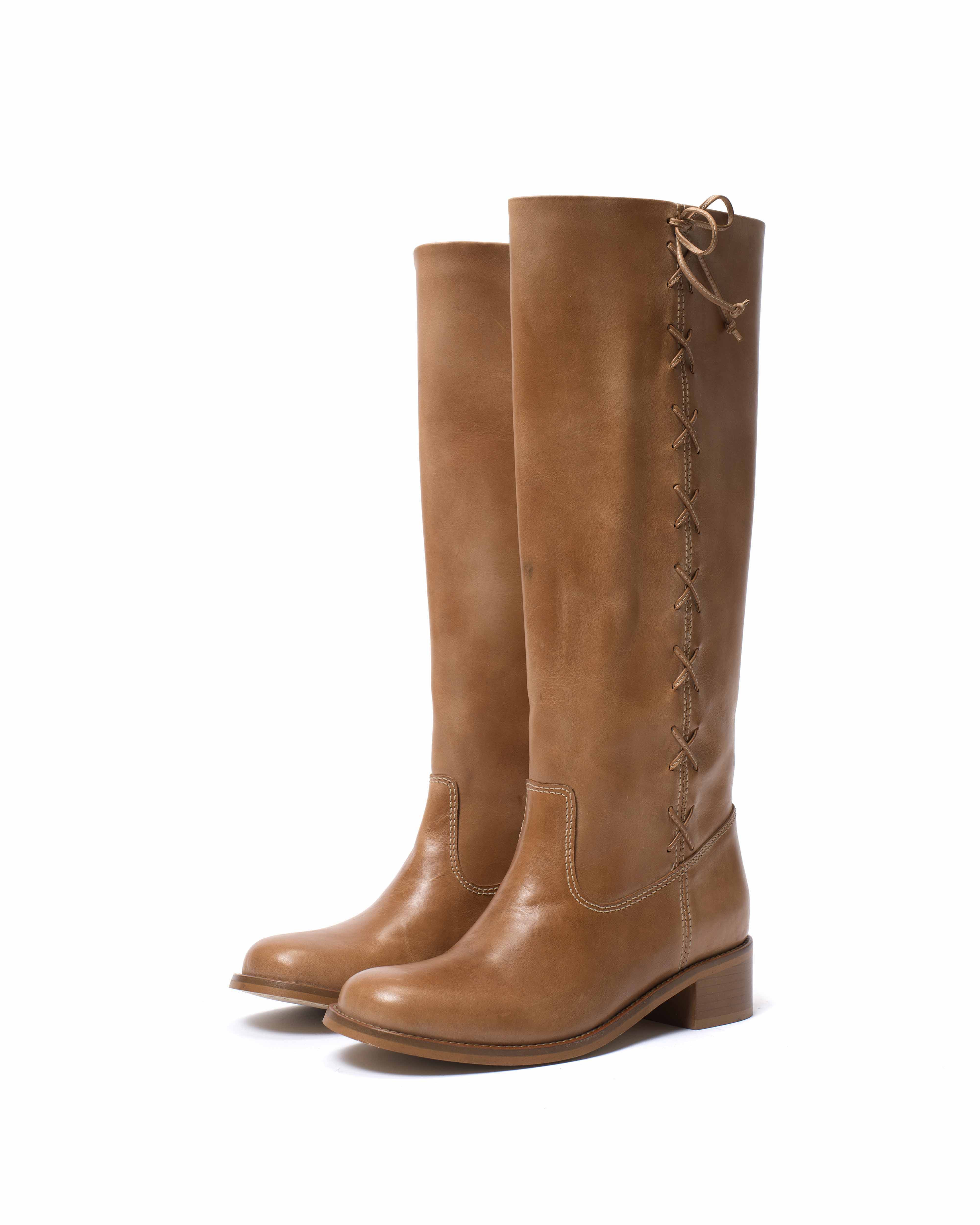 Dico Ann Side laces Escovado Dark tan