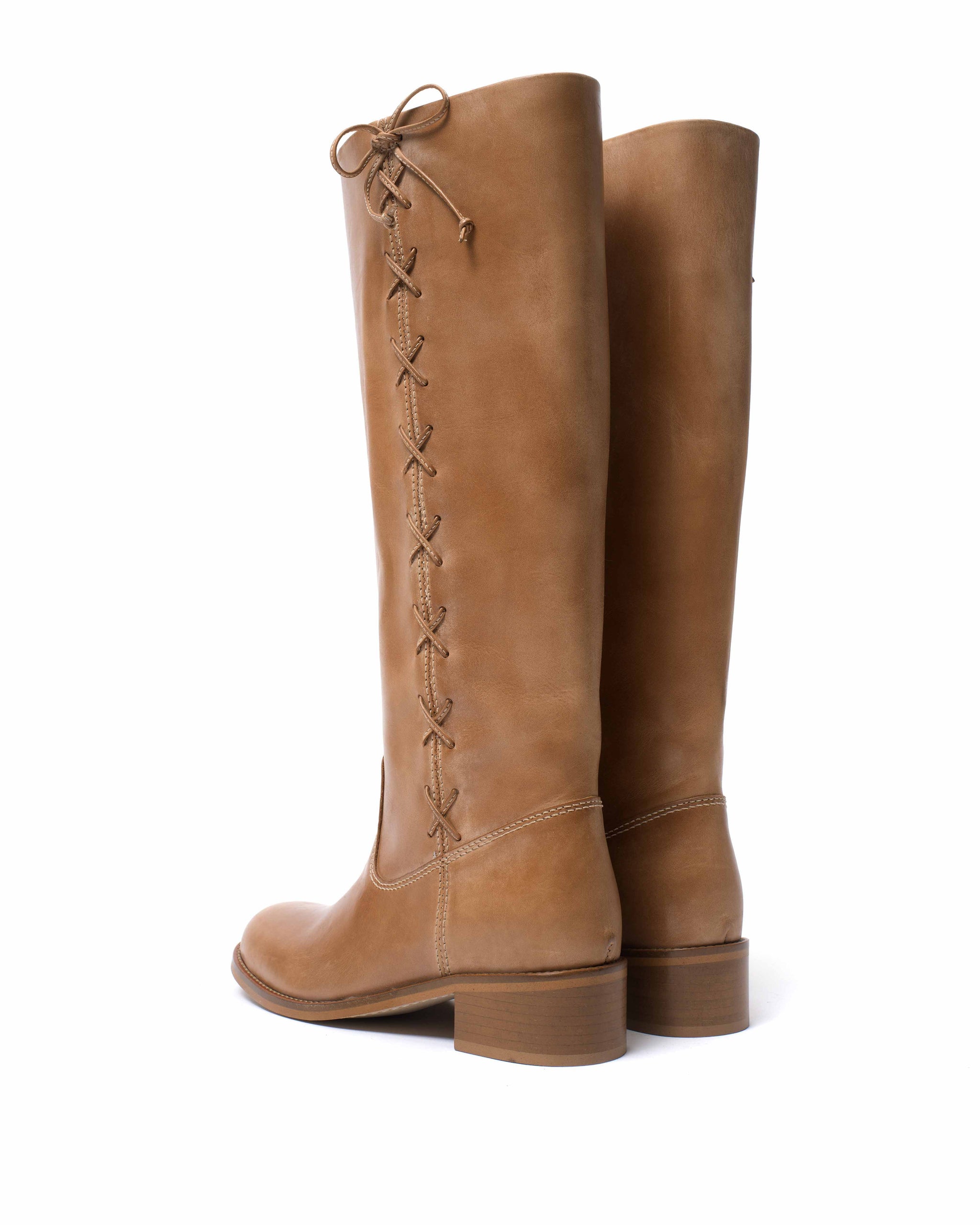 Dico Ann Side laces Escovado Dark tan - Anonymous Copenhagen