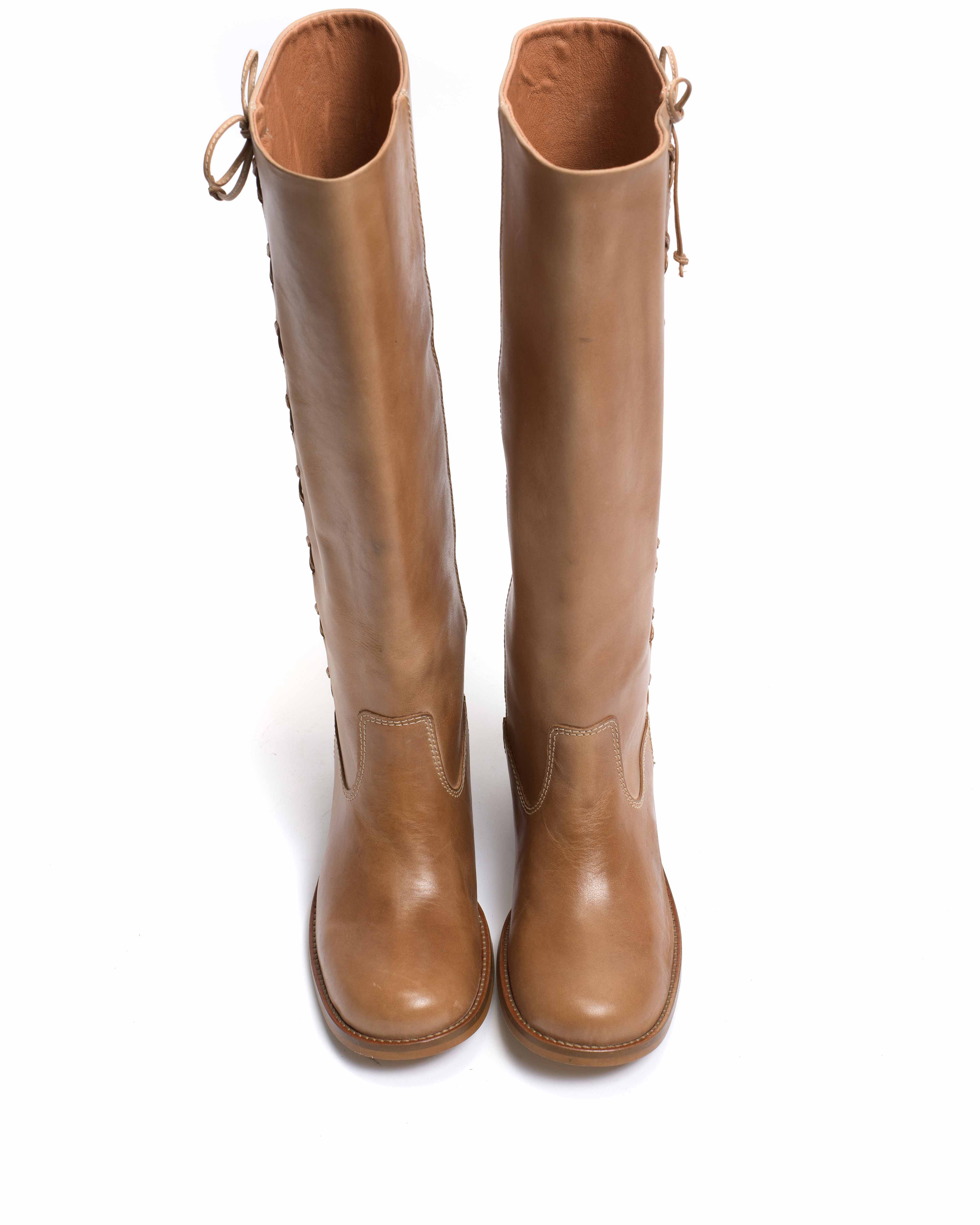 Dico Ann Side laces Escovado Dark tan