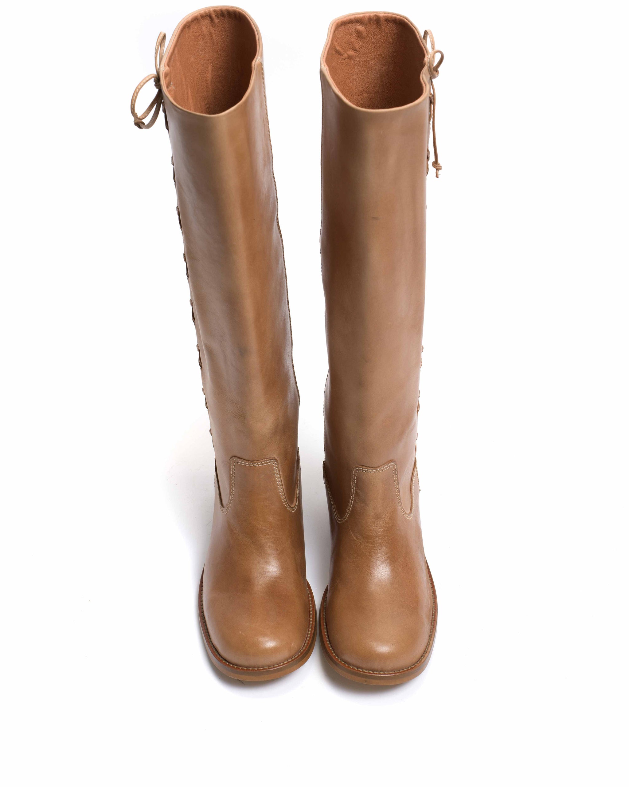 Dico Ann Side laces Escovado Dark tan - Anonymous Copenhagen