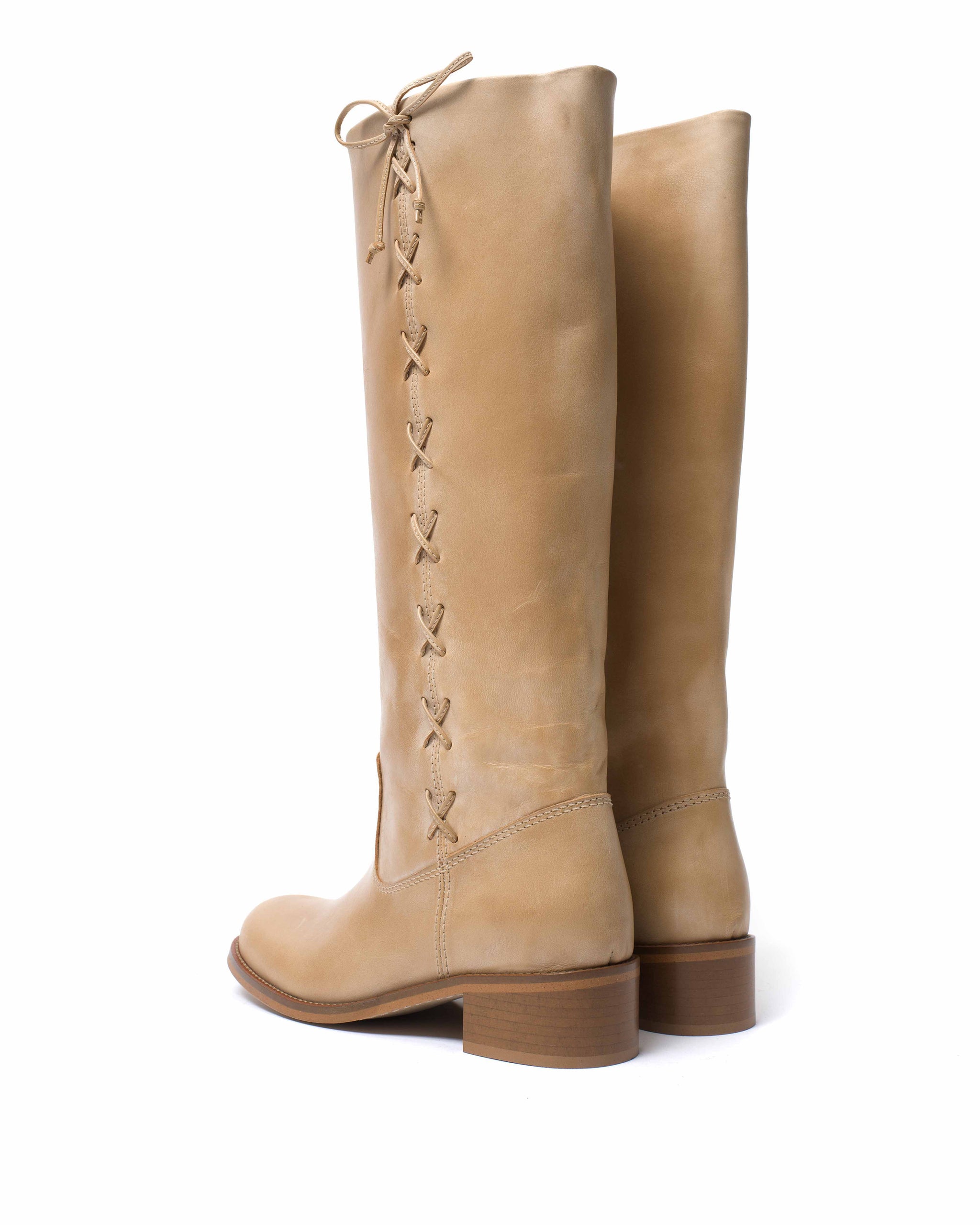 Dico Ann Side laces Escovado Light tan - Anonymous Copenhagen