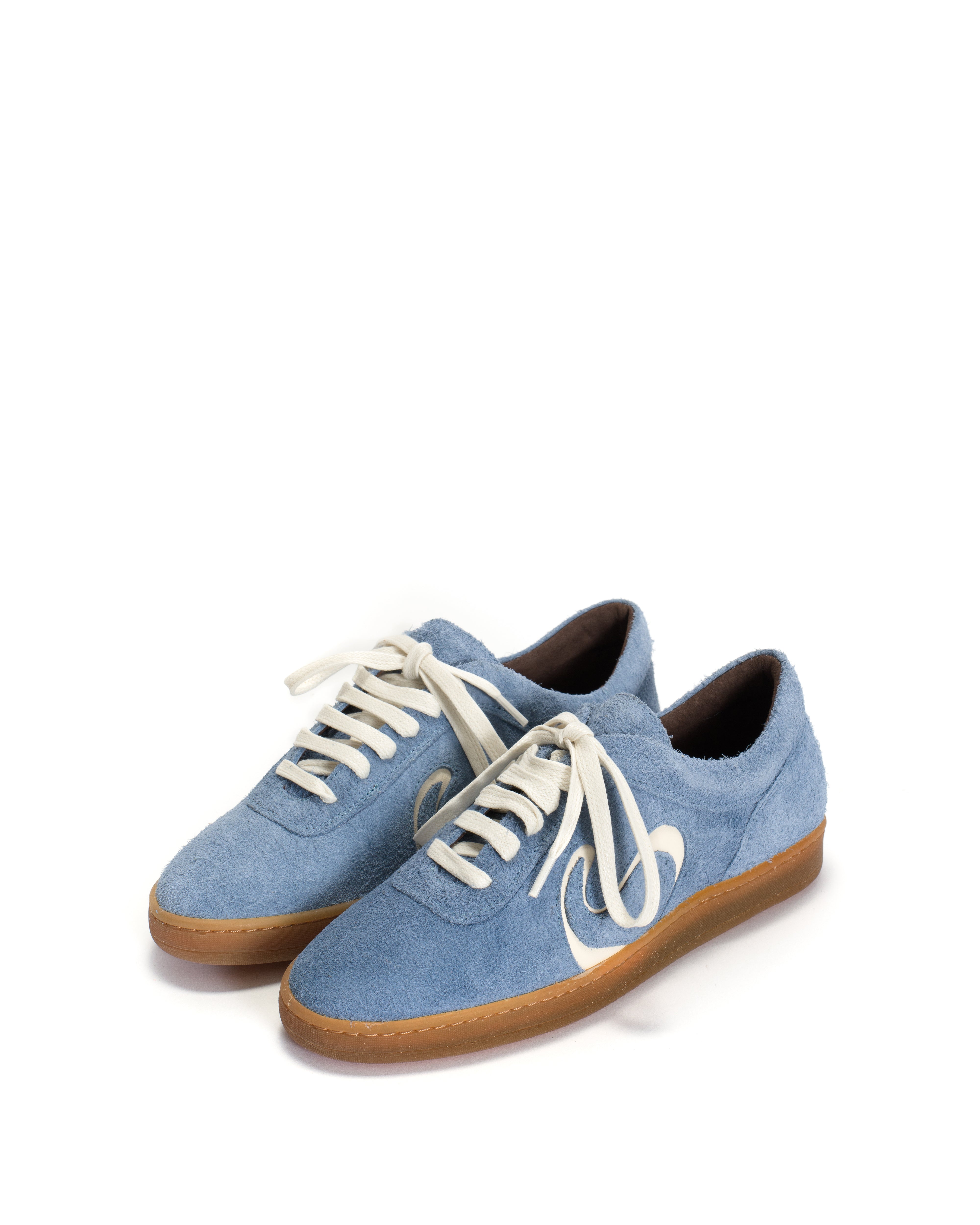 Blaire hevea Plushed calf suede Lichen blue