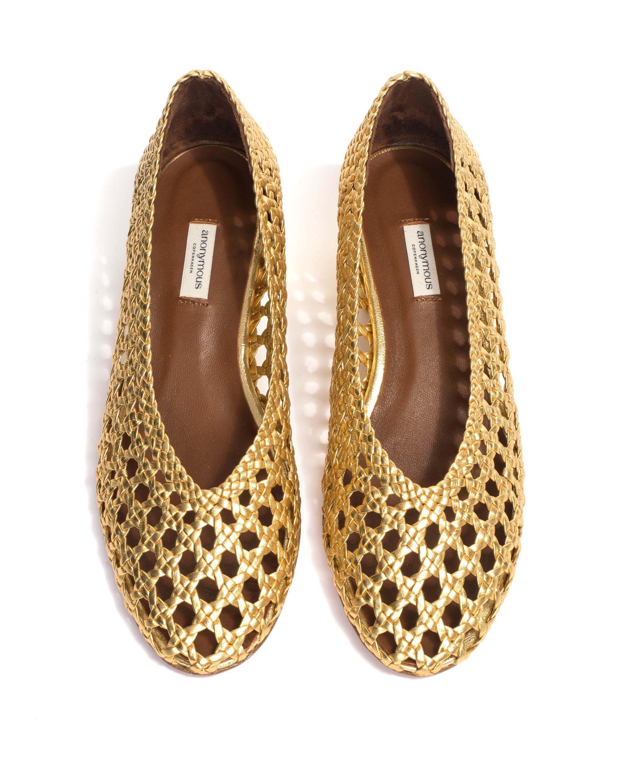Sessi 40 Hand-braided leather Gold - Anonymous Copenhagen