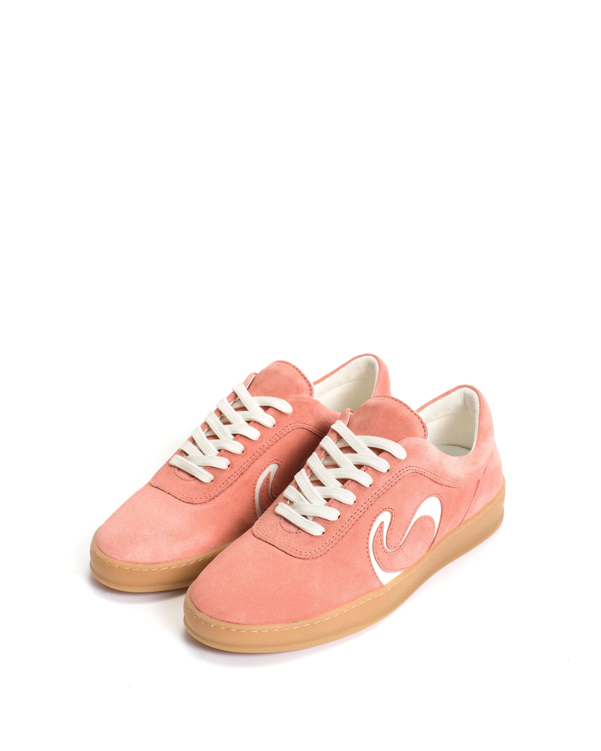 Blaire Calf suede & polished soft calf Coral pink & sand white - Anonymous Copenhagen