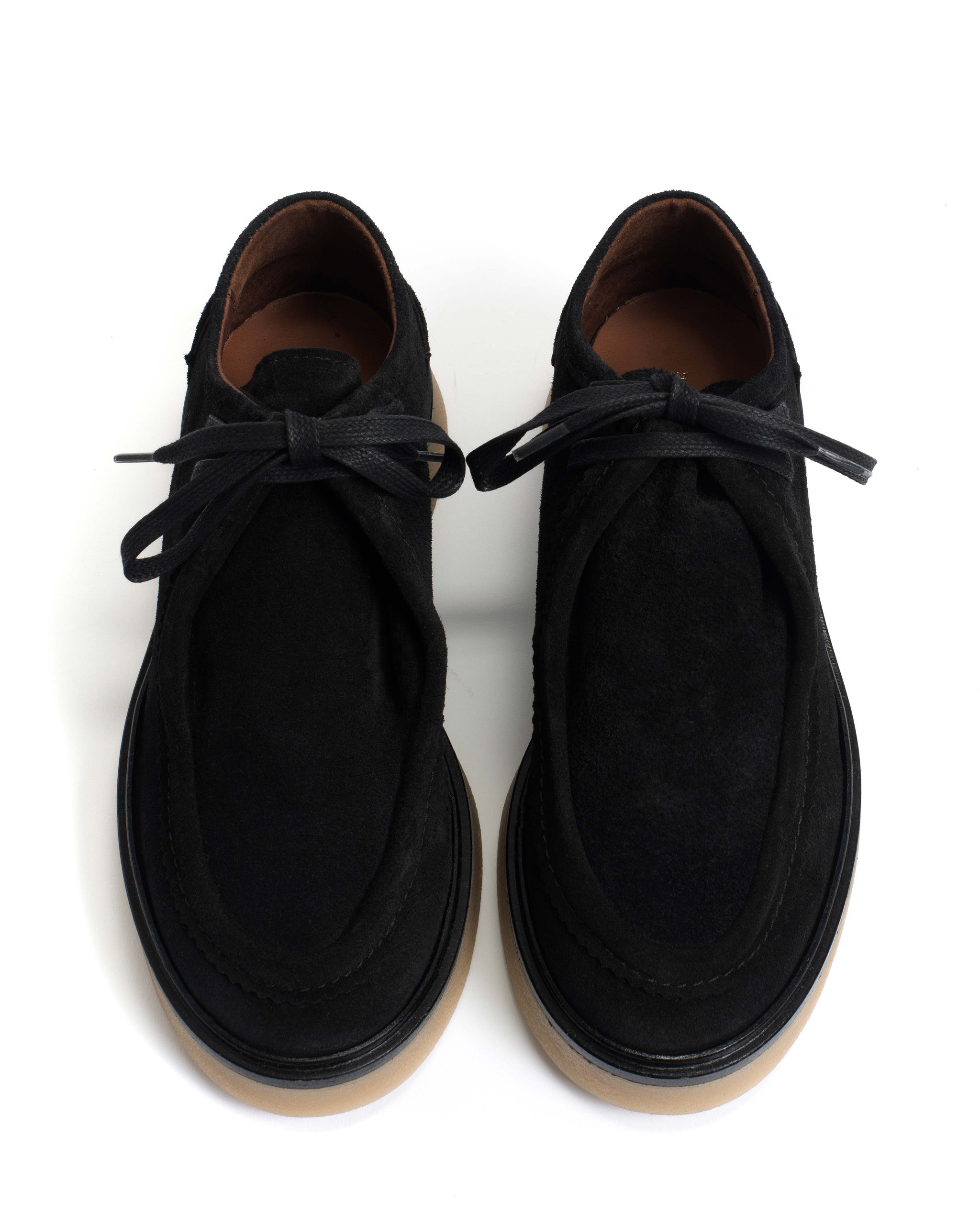 Chez flat platform Calf suede & Sole Black & natural - Anonymous Copenhagen