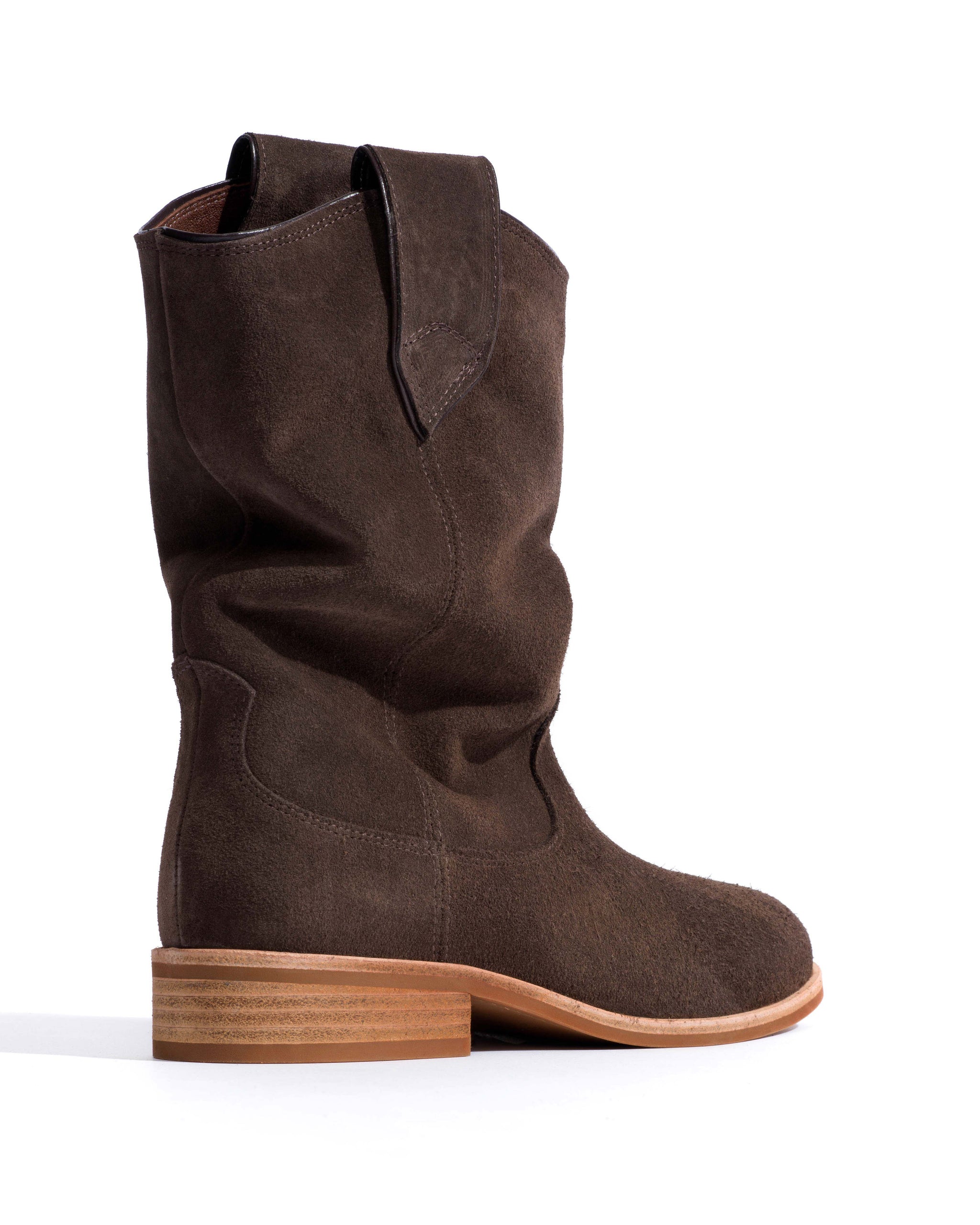 Claudia Calf suede Coffee brown - Anonymous Copenhagen