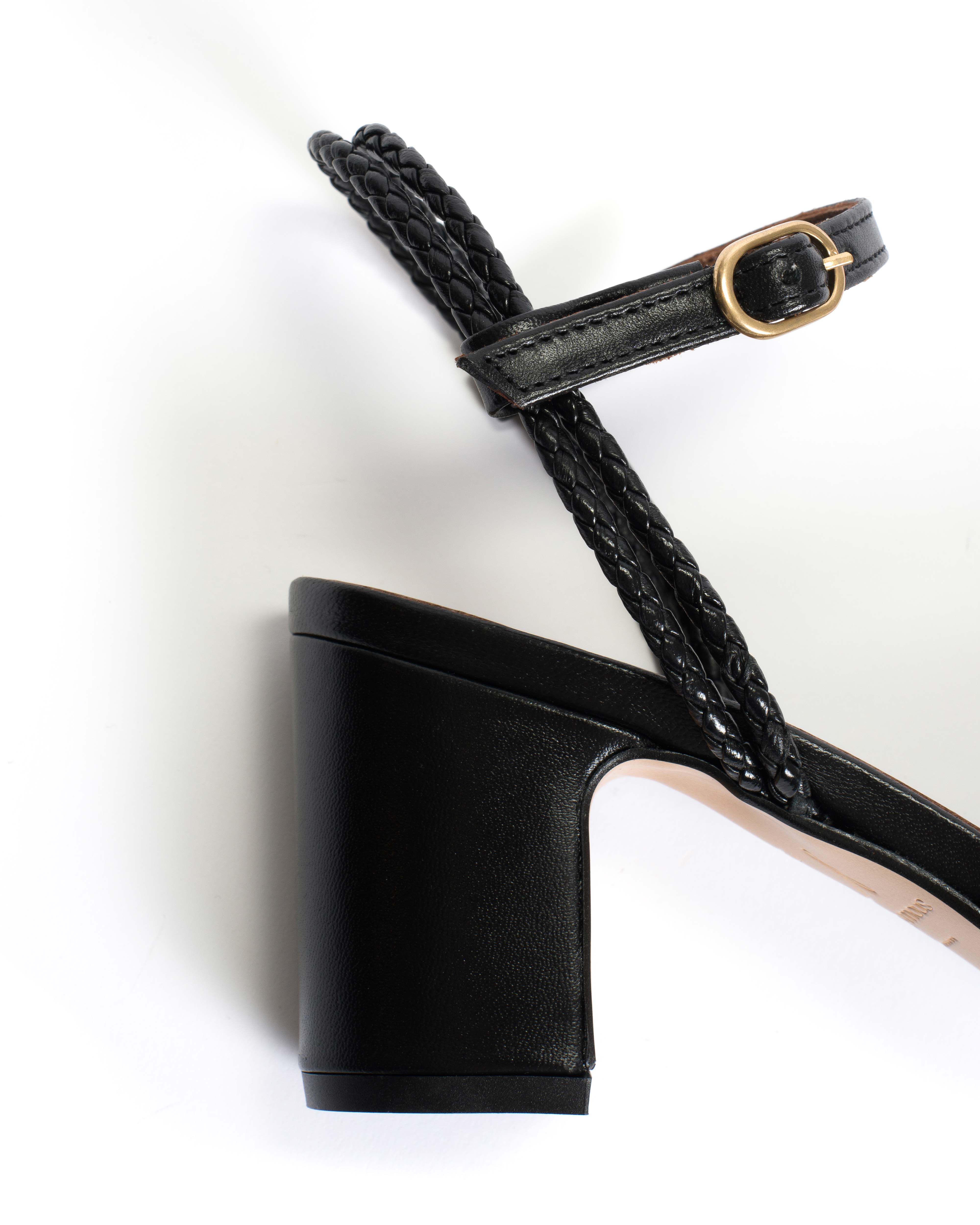 Dilaya 55 hand-braided Hand-braided leather Black