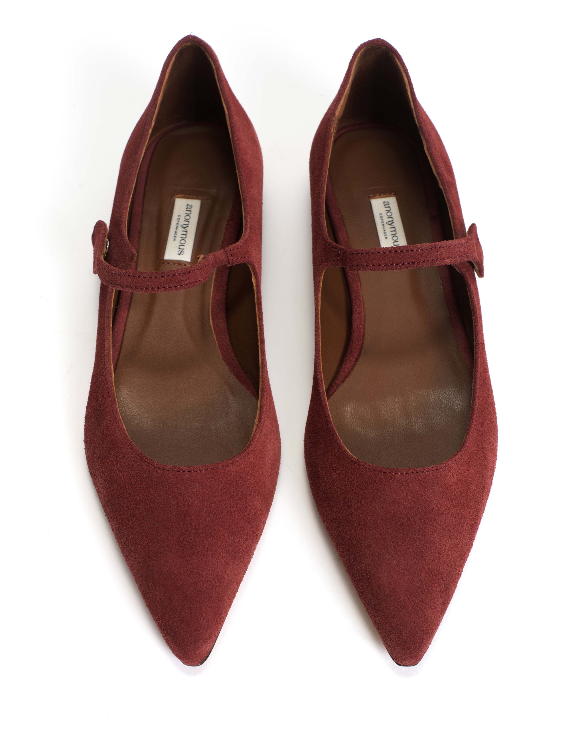 Fifi Calf suede Pomegranate - Anonymous Copenhagen