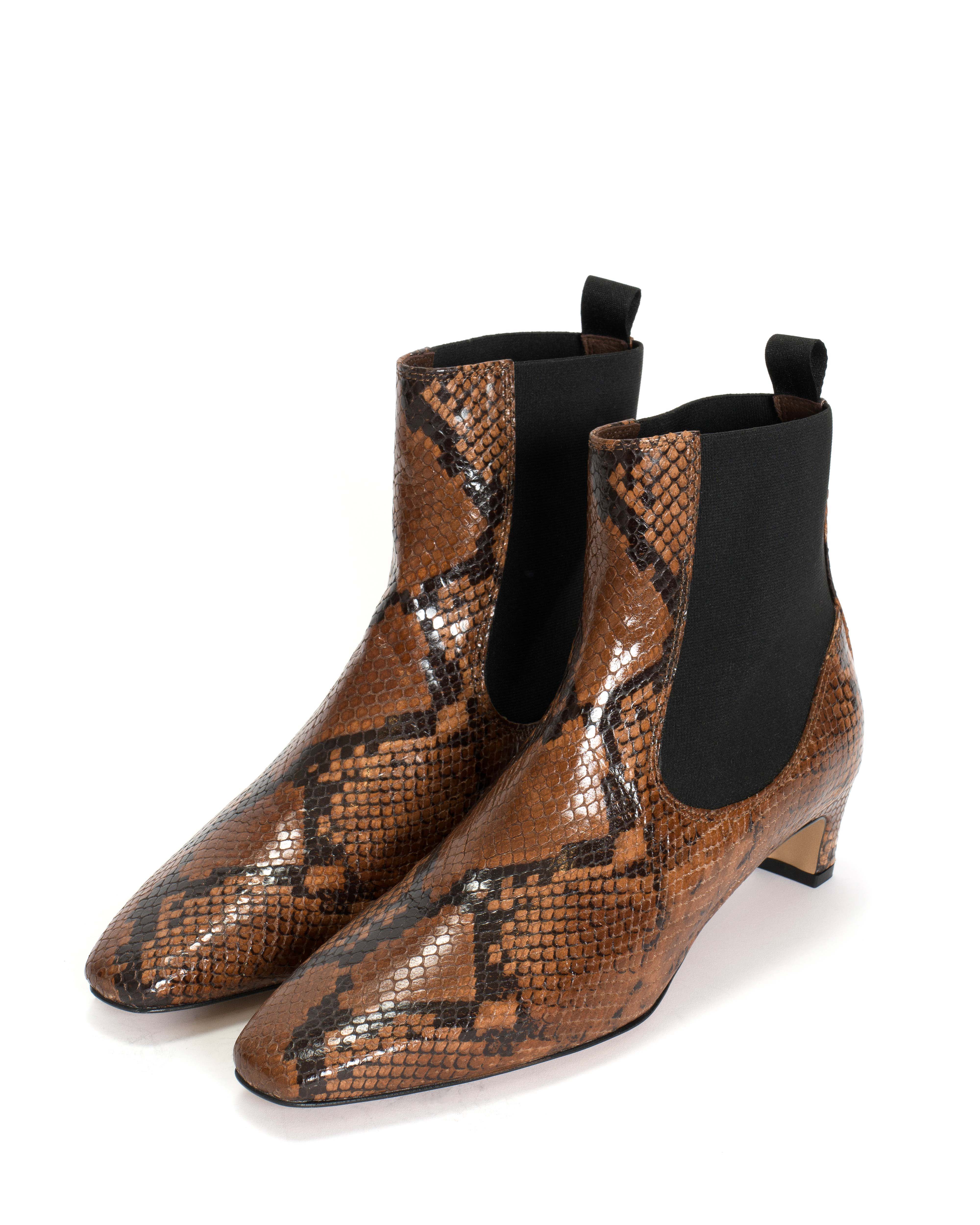 Gaby 40 Snake calf Hazelnut