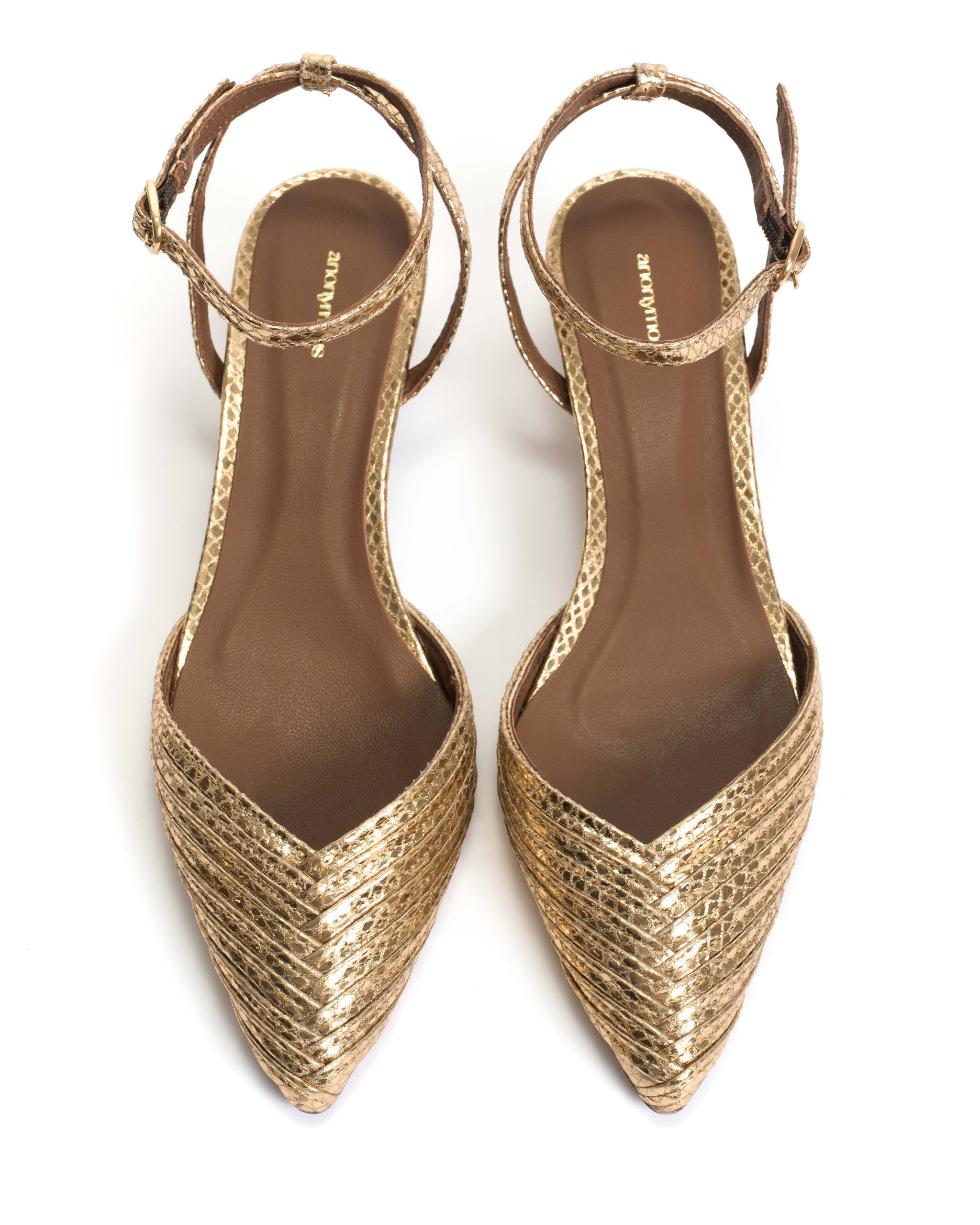 Givia 40 Snake metallic calf Gold - Anonymous Copenhagen