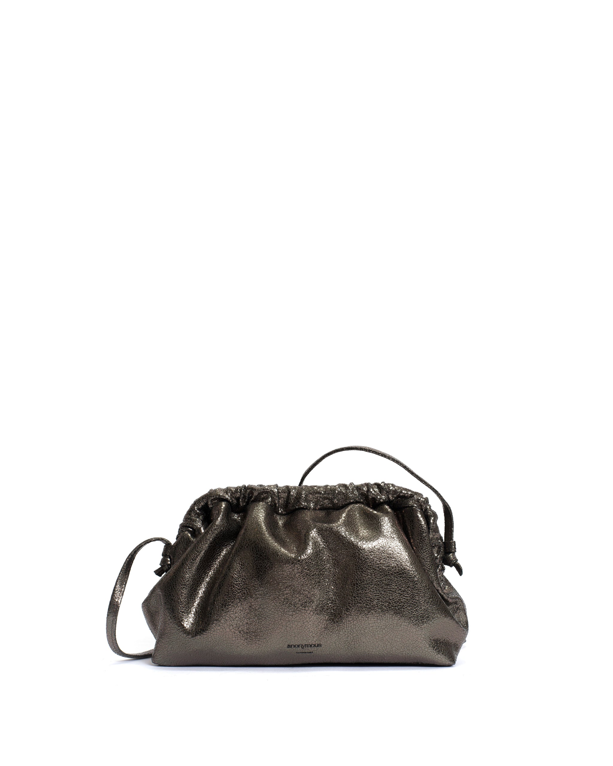 Hally grand cloud bag Crackled metallic goat Platinum - Anonymous Copenhagen