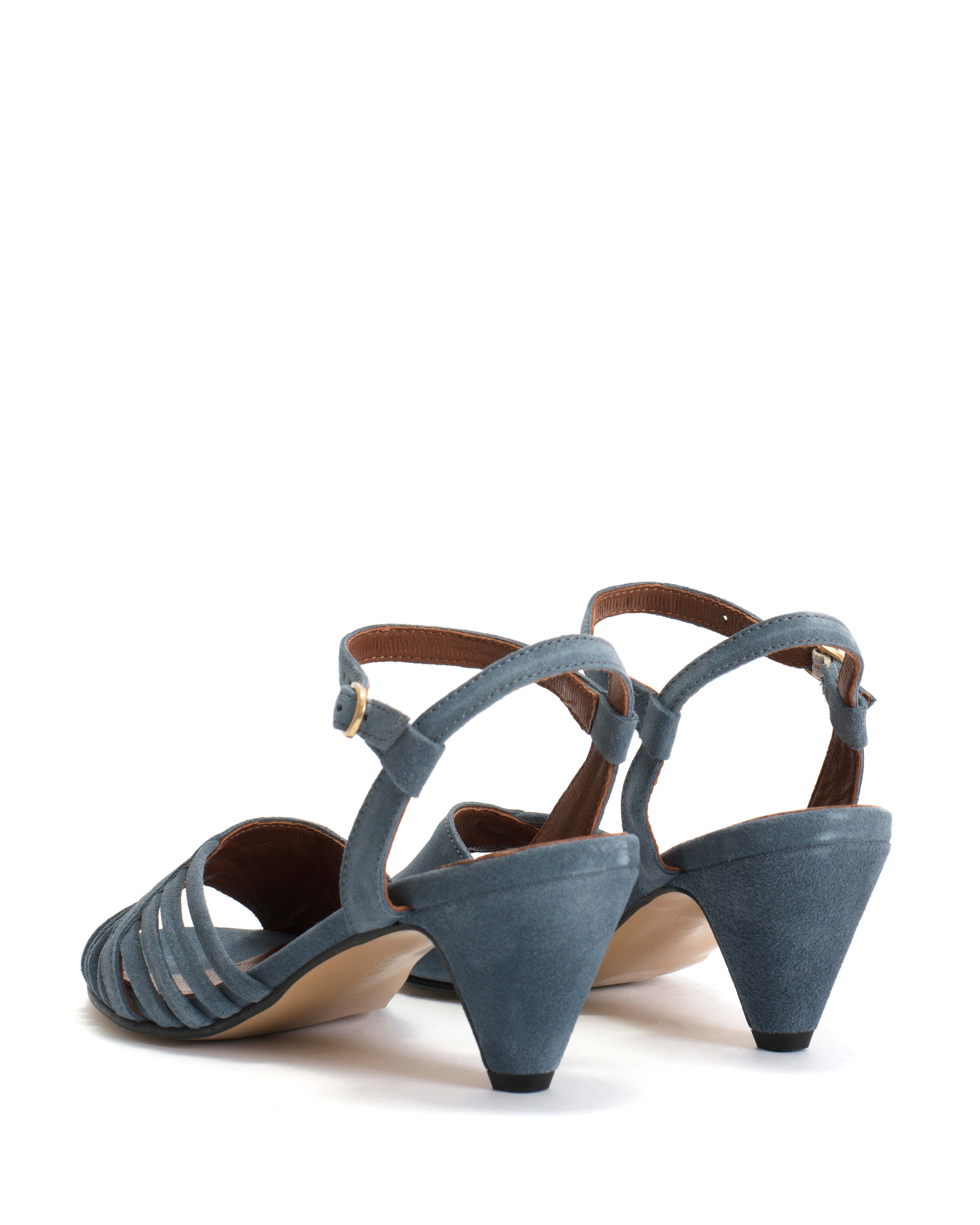 Hermine Calf suede Denim blue