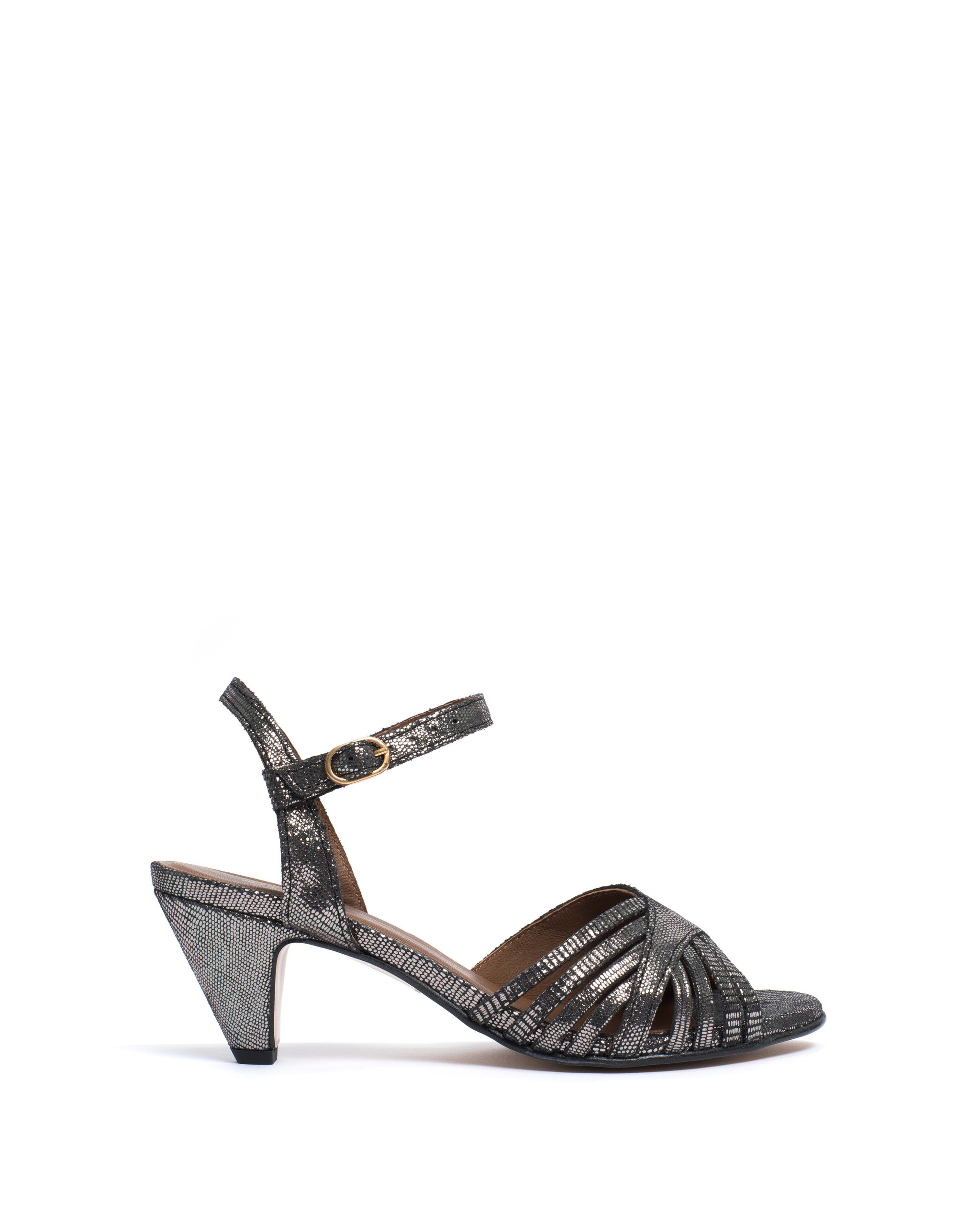 Hermine Lizard metallic goat Platinum - Anonymous Copenhagen