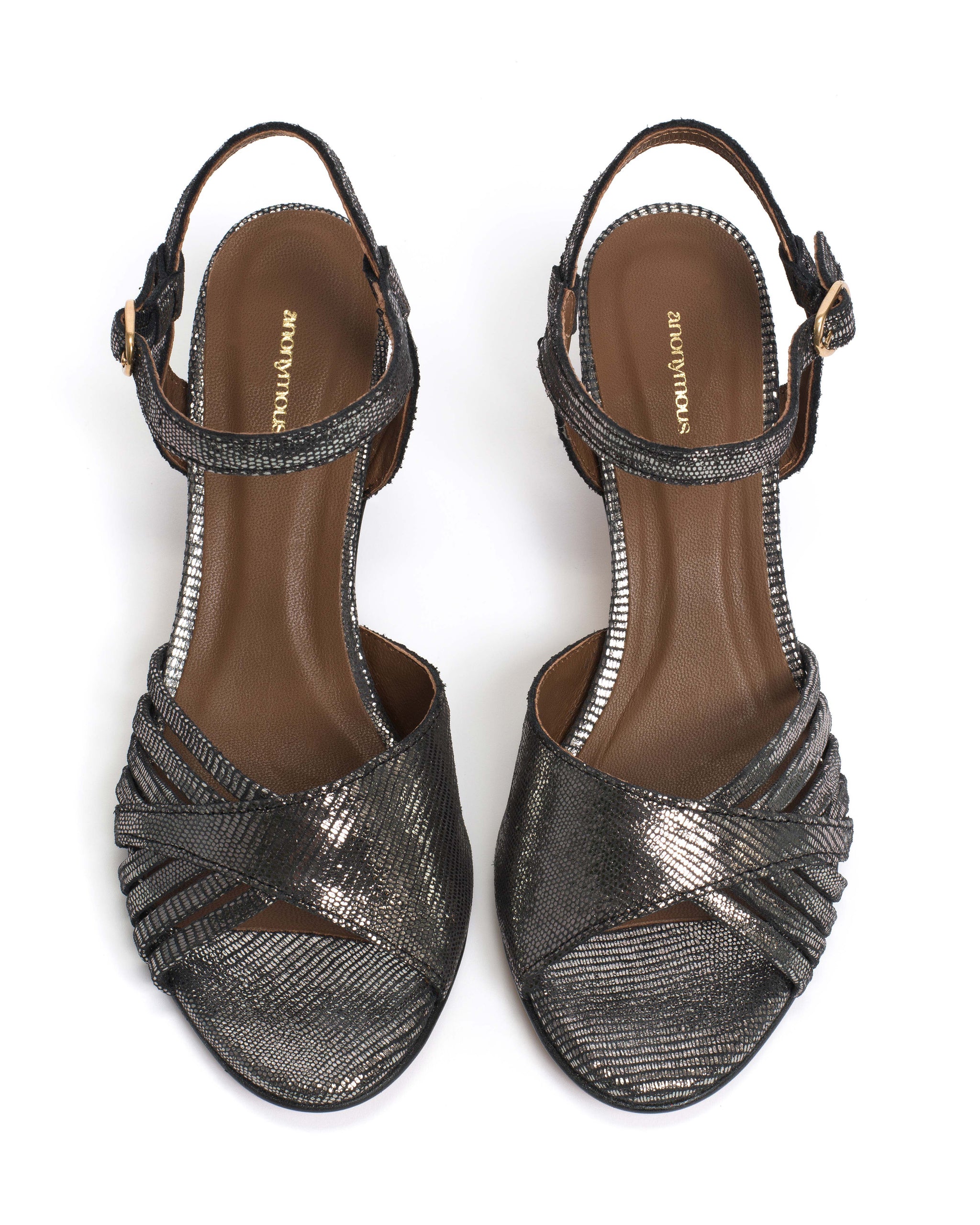 Hermine Lizard metallic goat Platinum - Anonymous Copenhagen