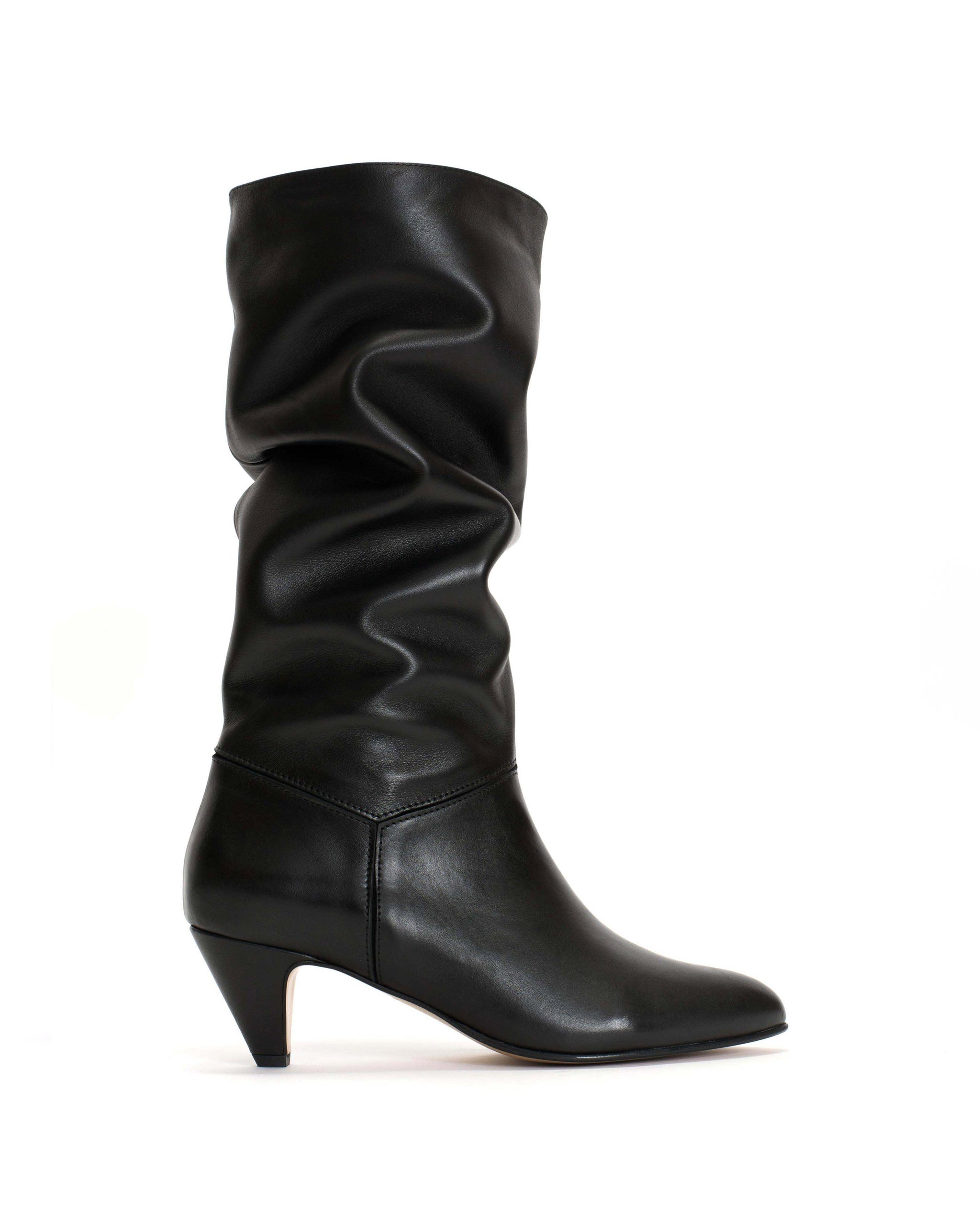 Jasmina 50 stiletto Soft calf & calf suede Black - Anonymous Copenhagen