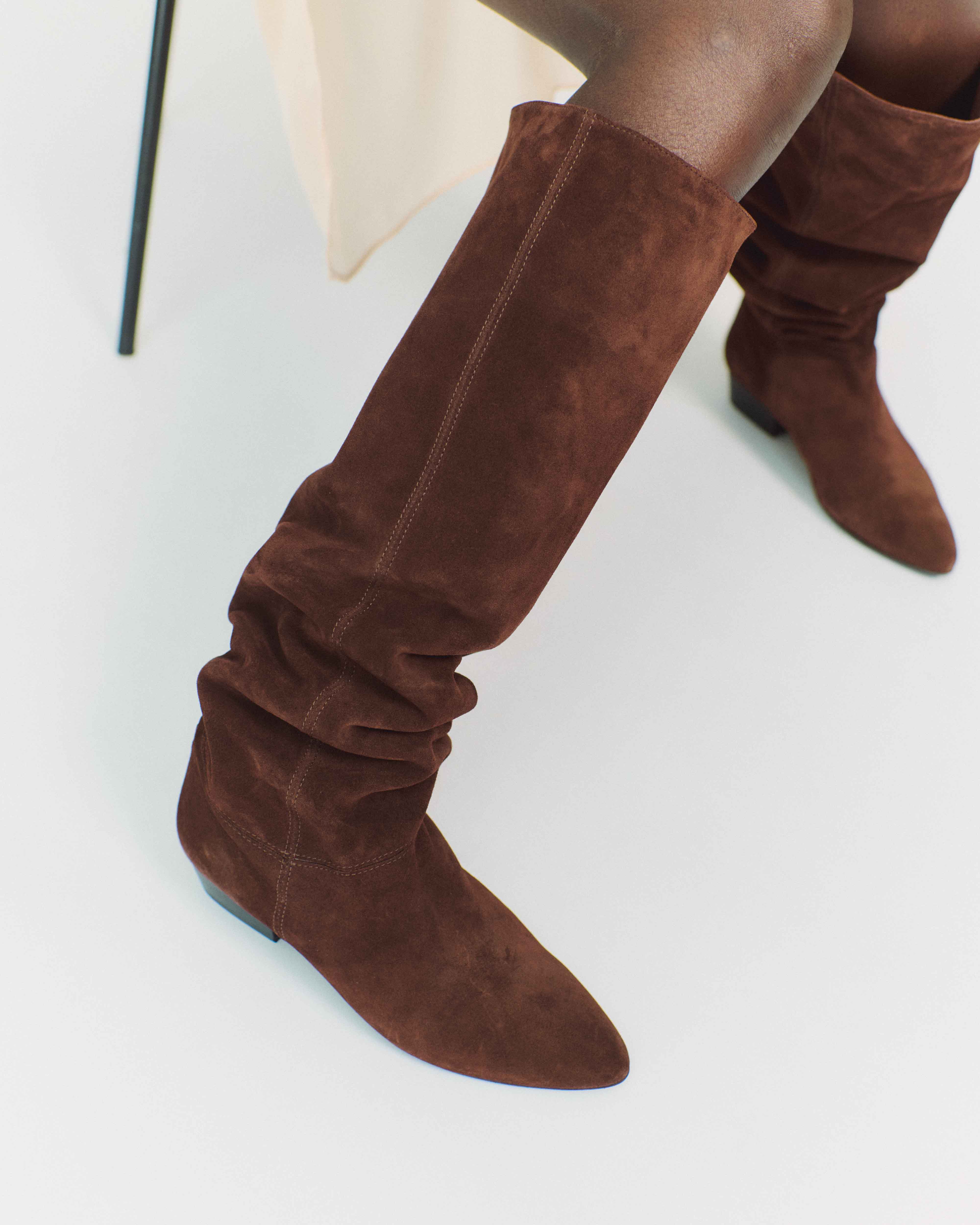 Jadah 20 Calf suede & sleek leather Chocolate
