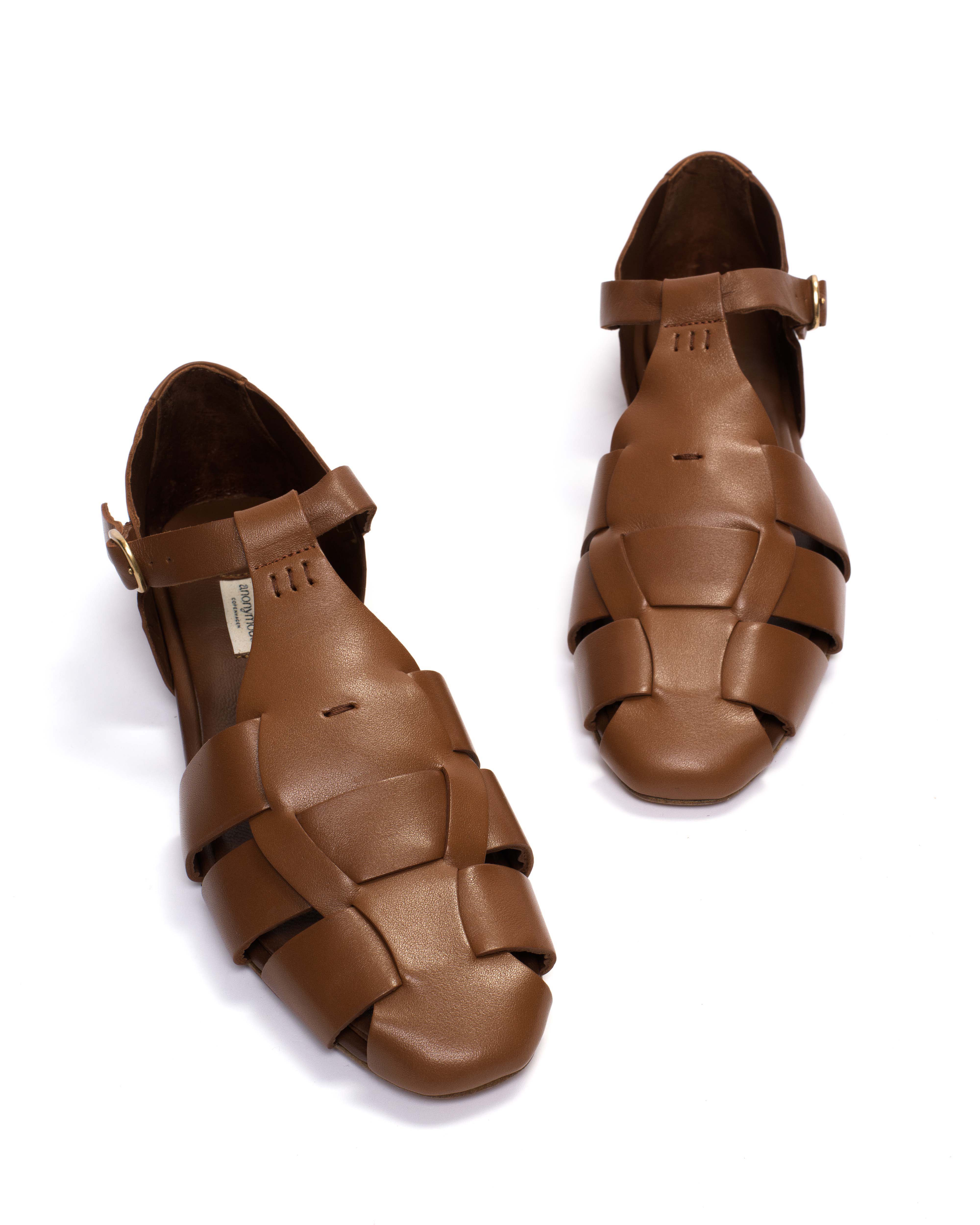 Lain flats Soft calf Camel