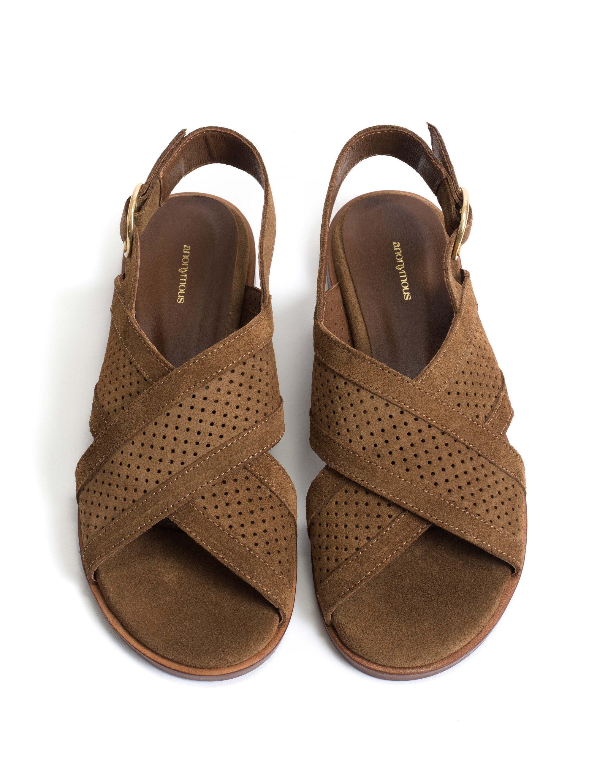 Leila 10 classic Calf suede Cinnamon - Anonymous Copenhagen