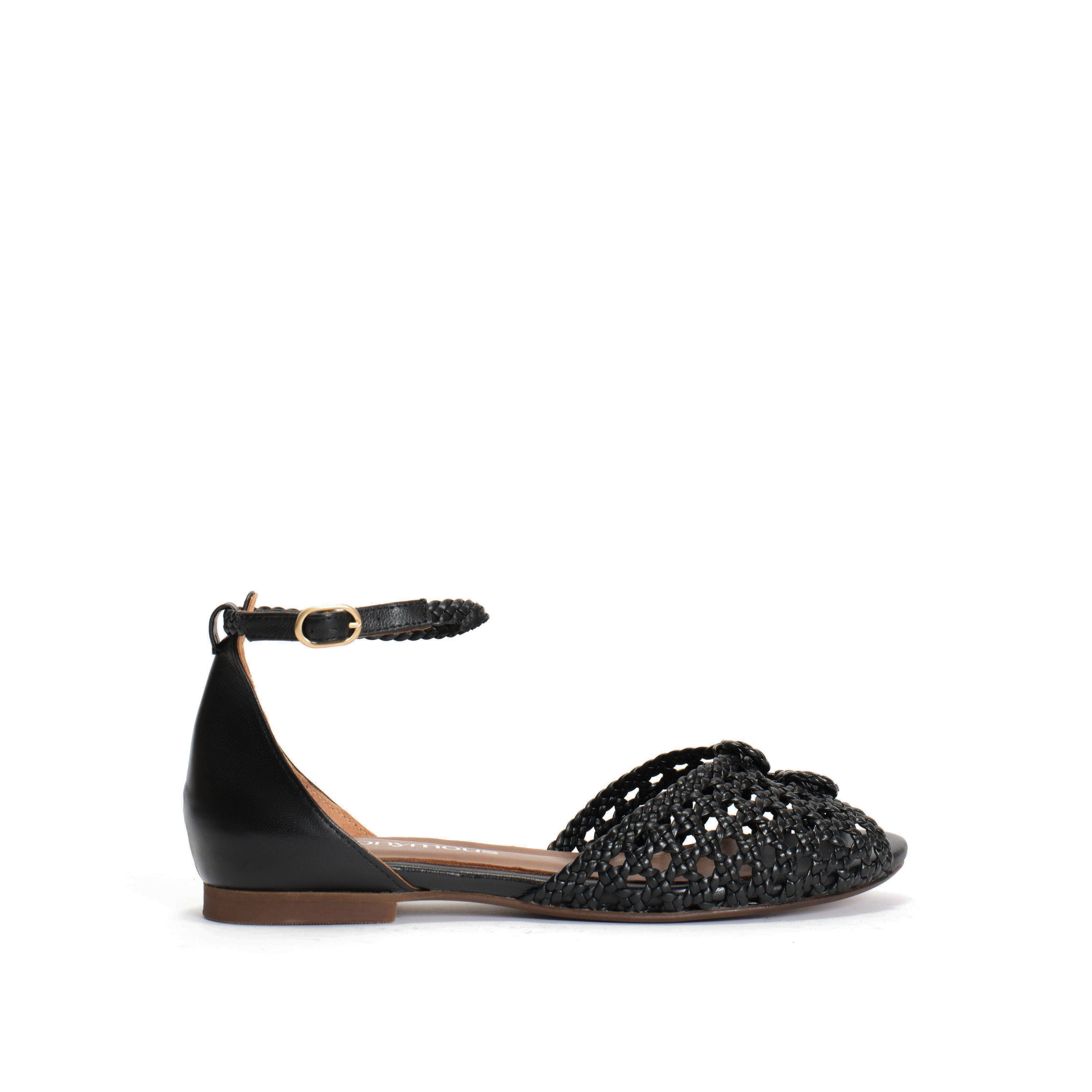 Lucy 10 hand-braided Hand-braided leather Black