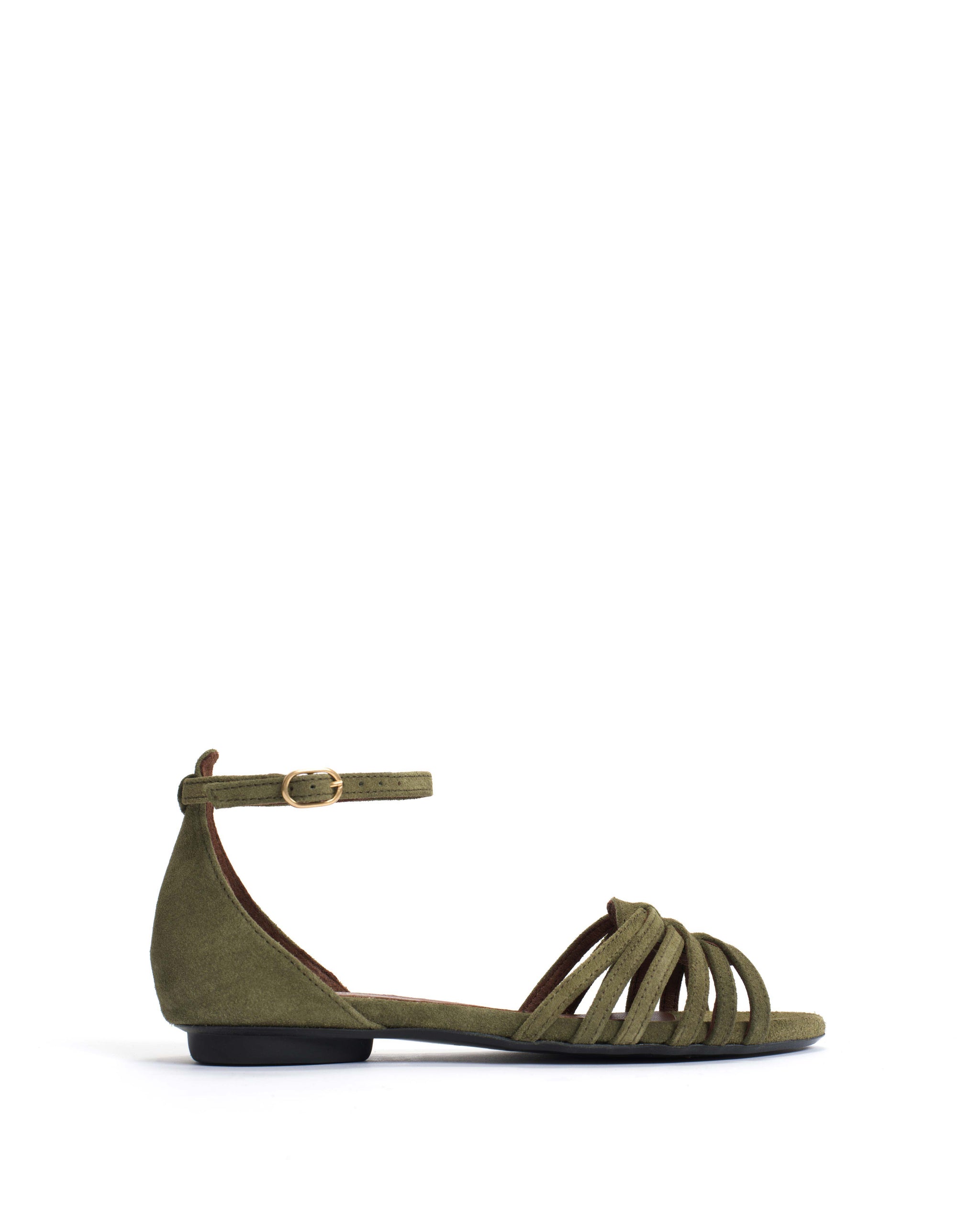 Mareike 10 Calf suede Olive green - Anonymous Copenhagen