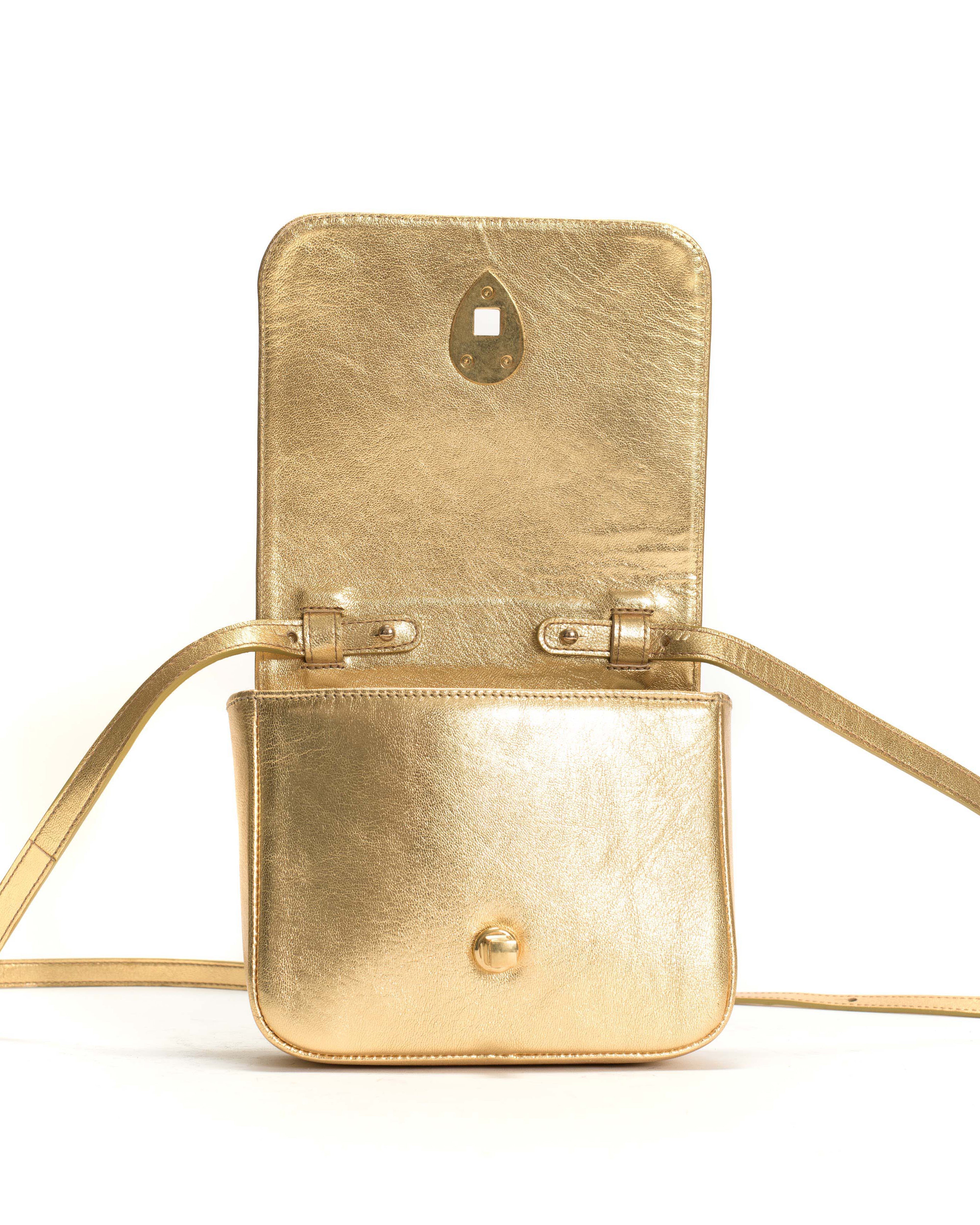 Nielle petite crossover bag Metallic goat Gold