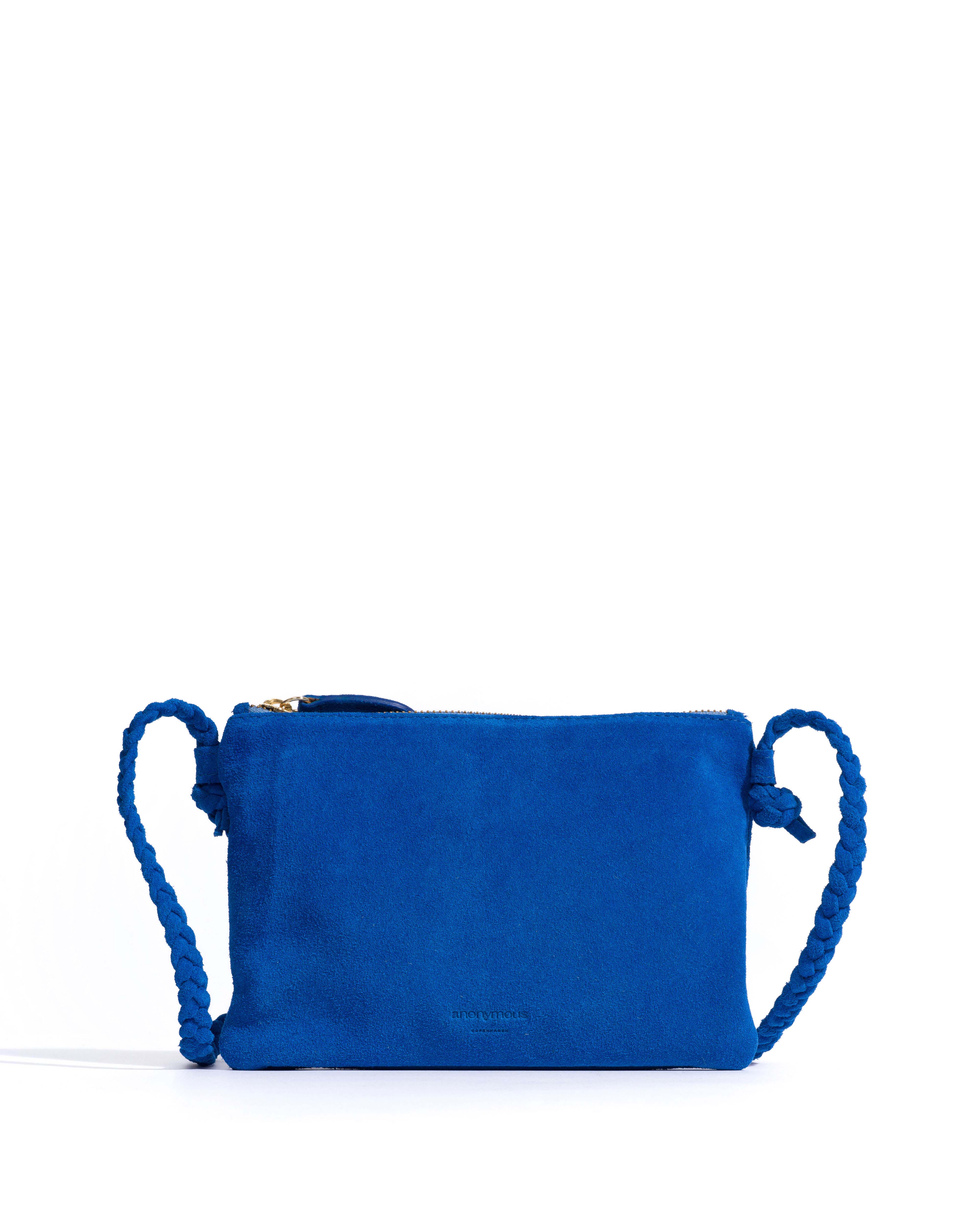 Thinna clutch Calf suede Electric blue