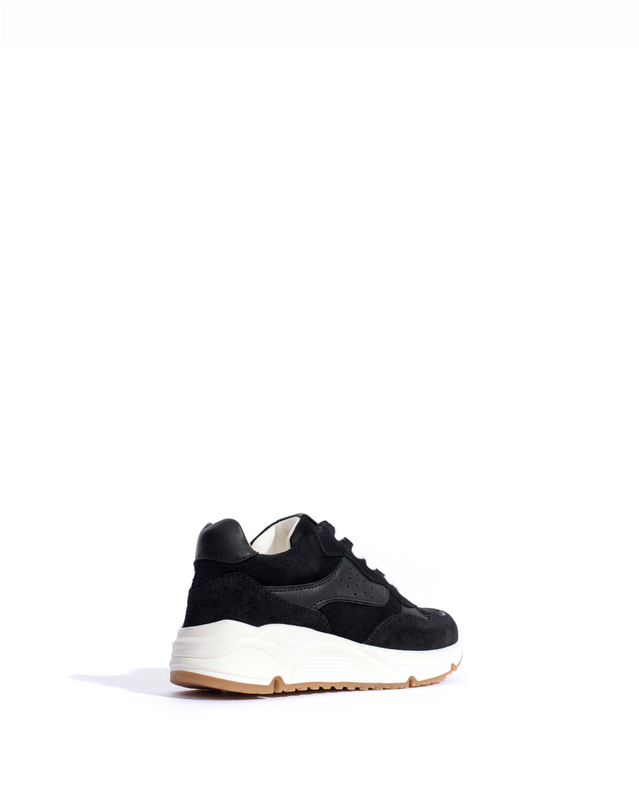 Cally junior Calf suede & sleek leather Black - Anonymous Copenhagen Shoes