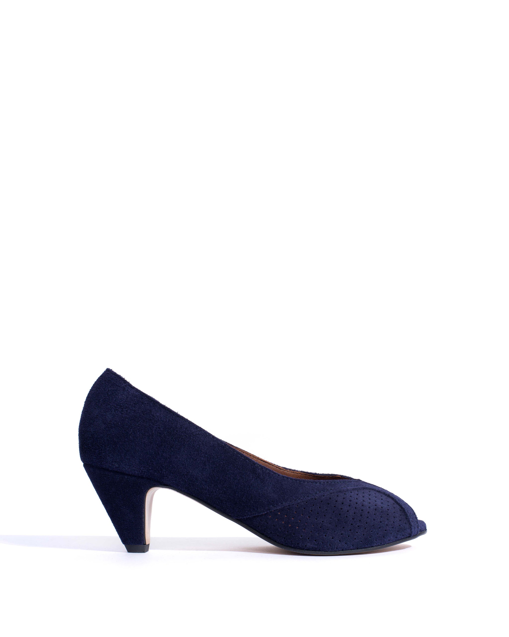 Tiffany stiletto Calf suede Ink blue - Anonymous Copenhagen Shoes