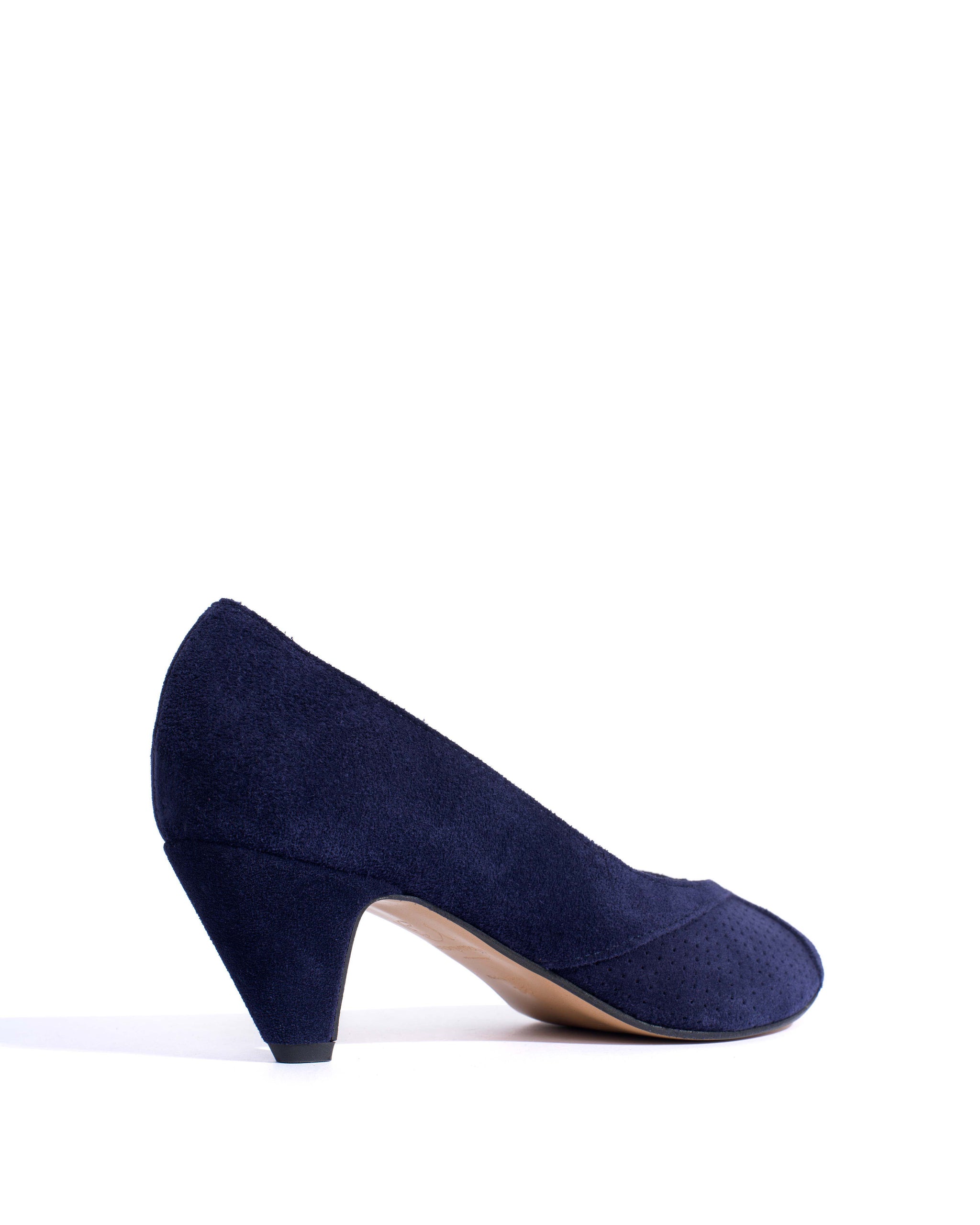 Tiffany stiletto Calf suede Ink blue - Anonymous Copenhagen Shoes