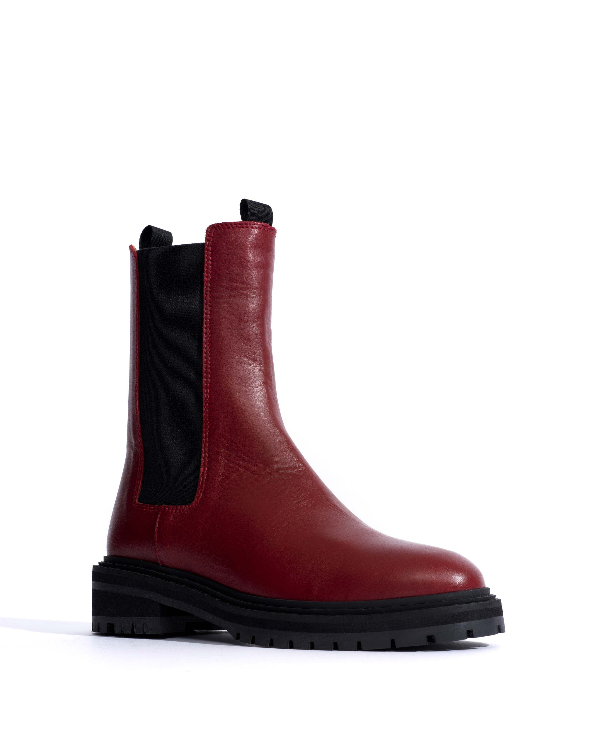 Haily high cut Soft calf Pomegranate -