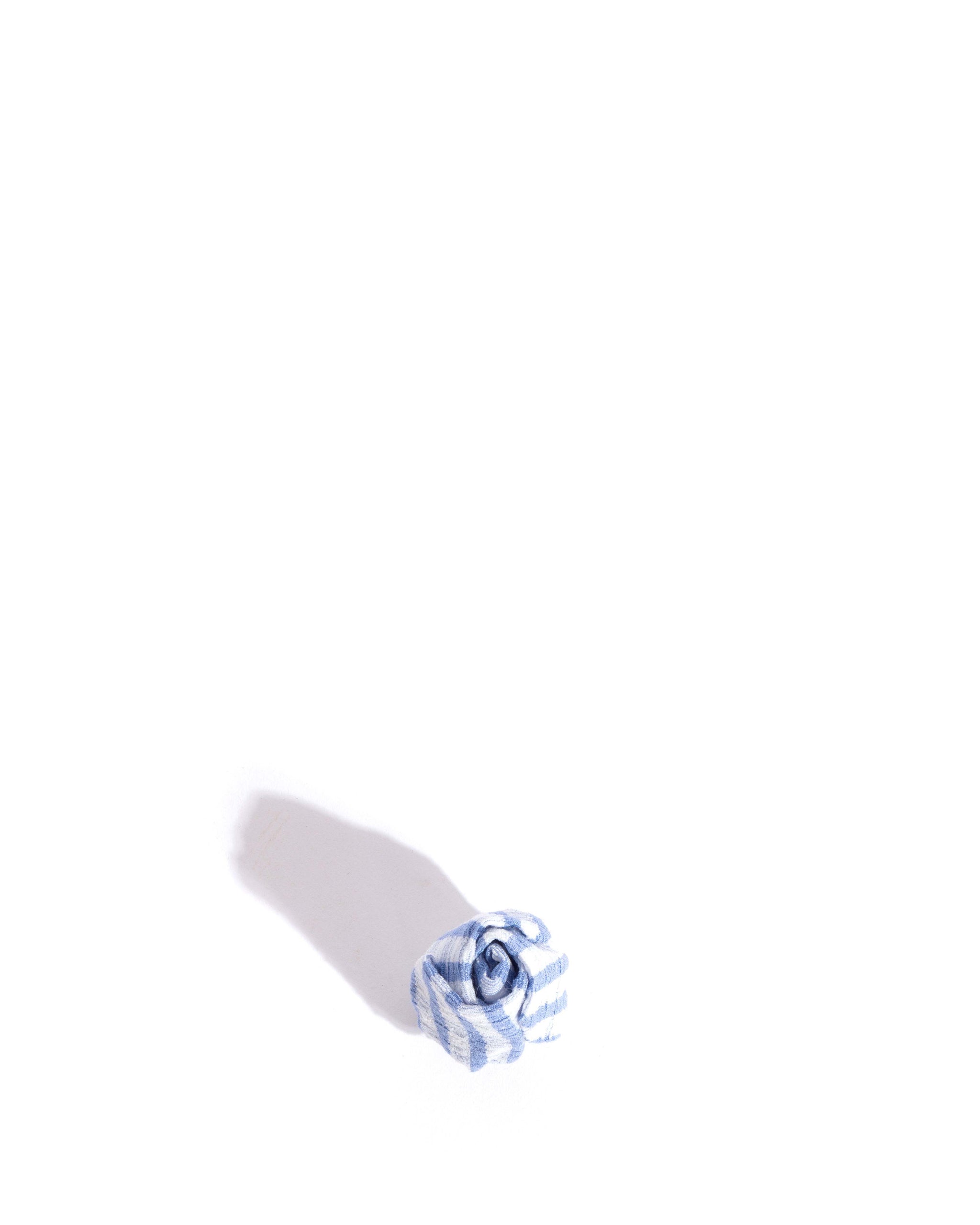 Tulip shoe clip Pleated gingham Bubble blue - Anonymous Copenhagen Hair