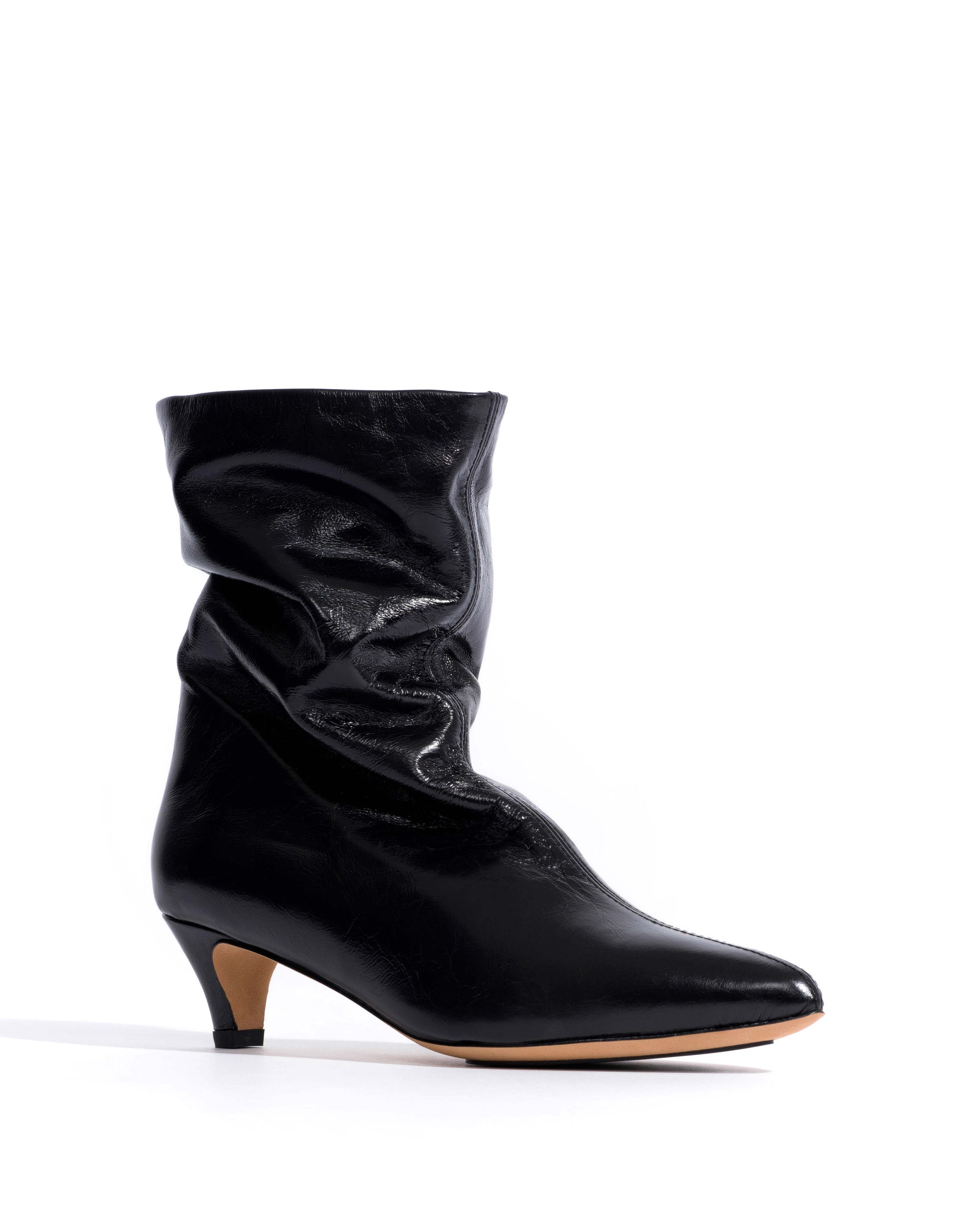 Sweeney 40 stiletto Crinkled soft calf Black - Anonymous Copenhagen Ankle boots