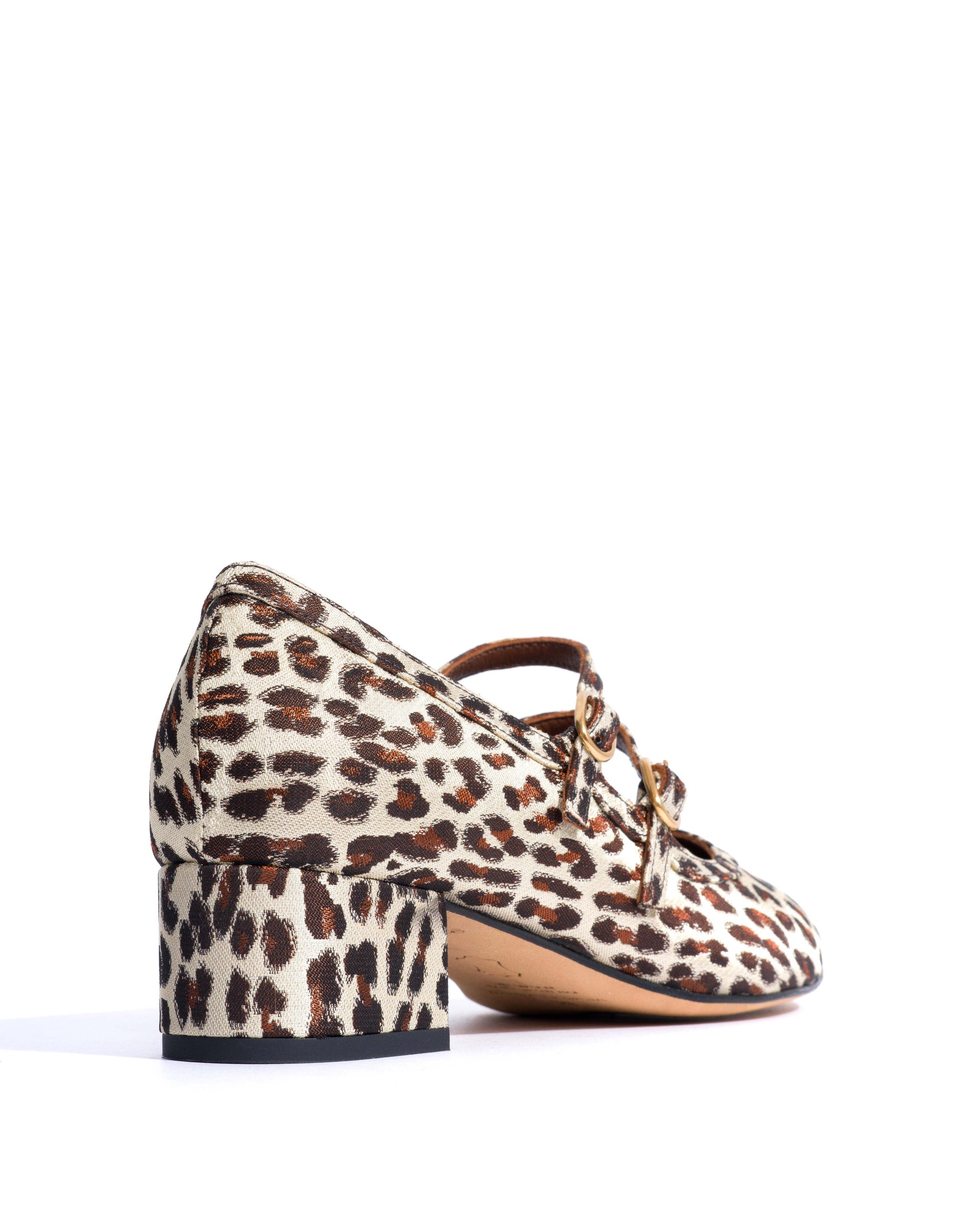 Balie 40 Vintage satin print Leopard - Anonymous Copenhagen Heels