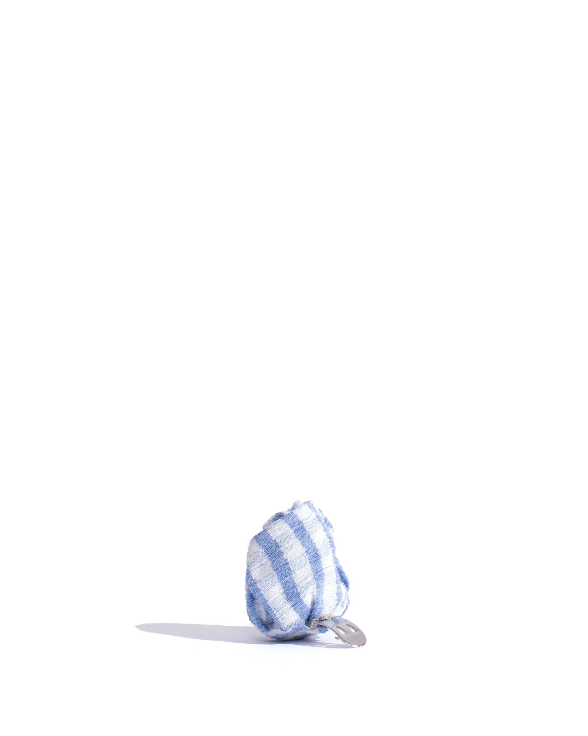 Tulip shoe clip Pleated gingham Bubble blue - Anonymous Copenhagen Hair