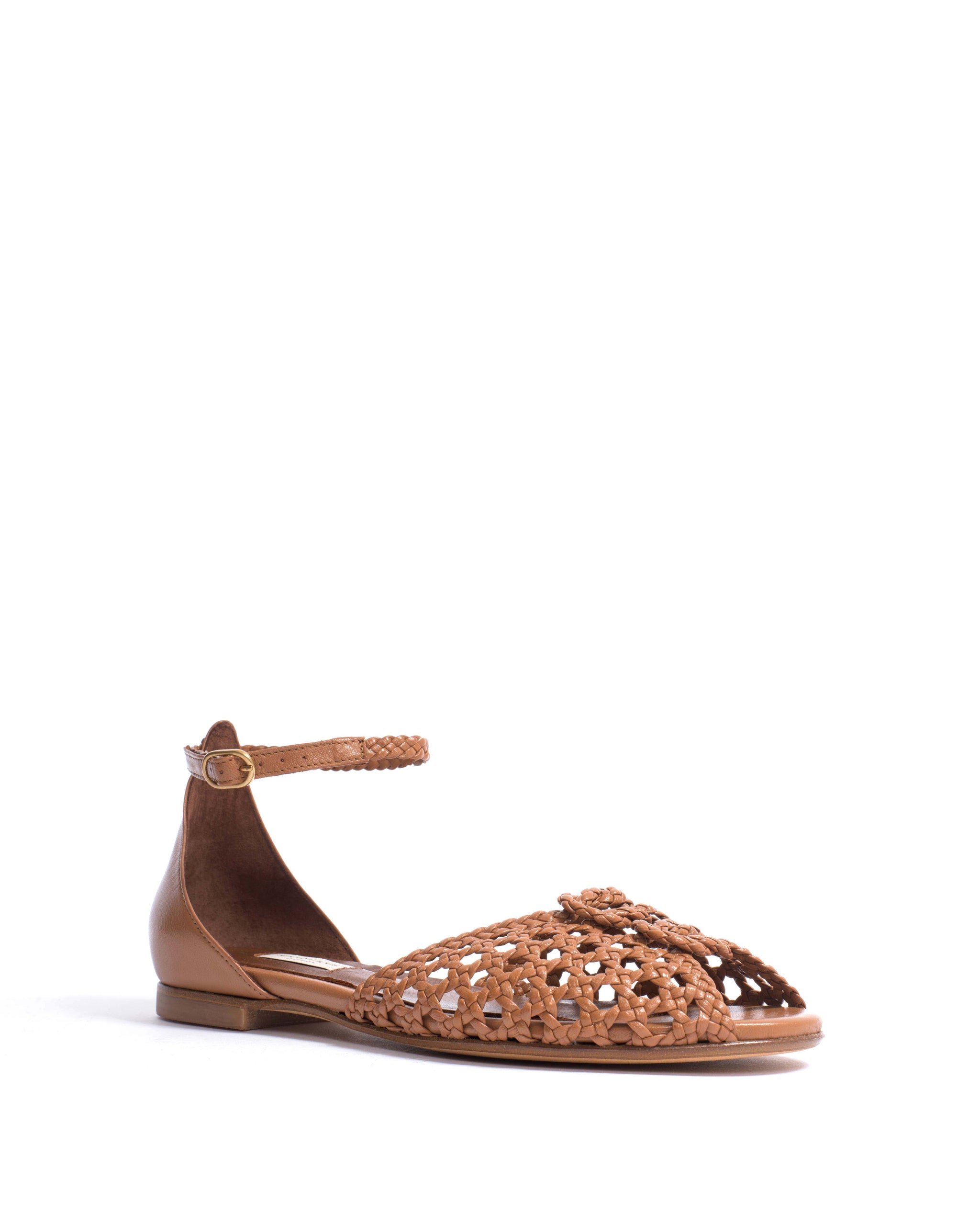 Lucy 10 Hand-braided leather Caramel - Anonymous Copenhagen Flat sandals