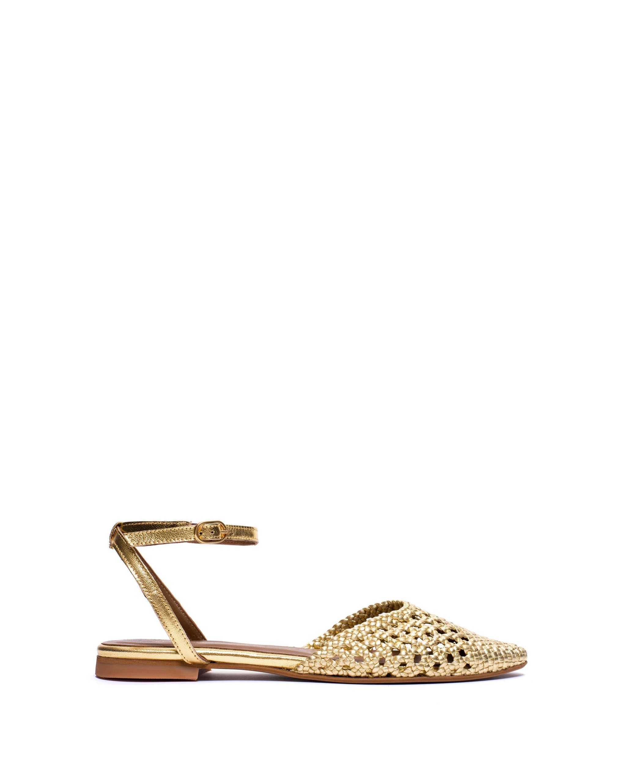 Senara 10 Hand-braided leather Gold - Anonymous Copenhagen