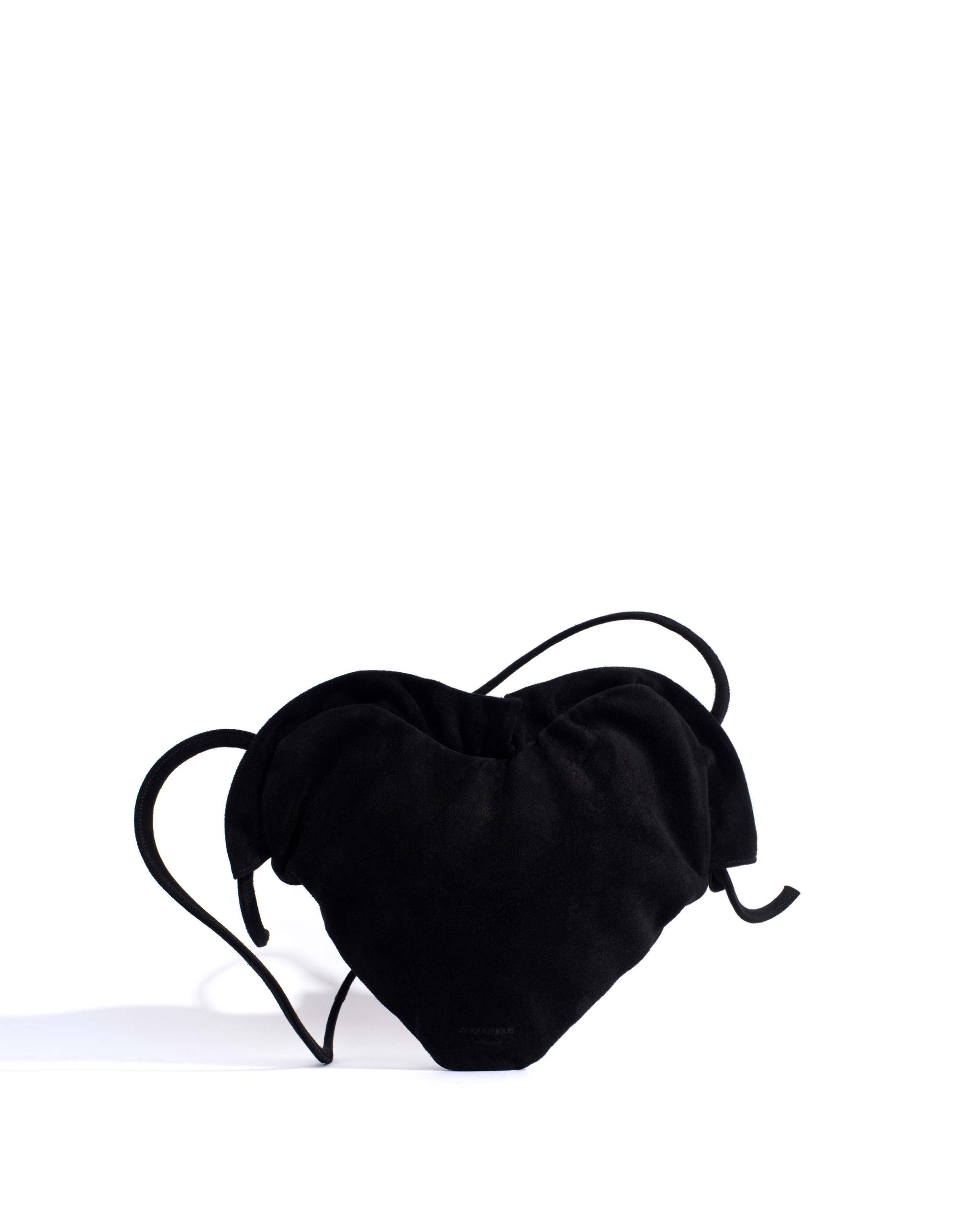Zally heart bag Calf suede Black - Anonymous Copenhagen Bags