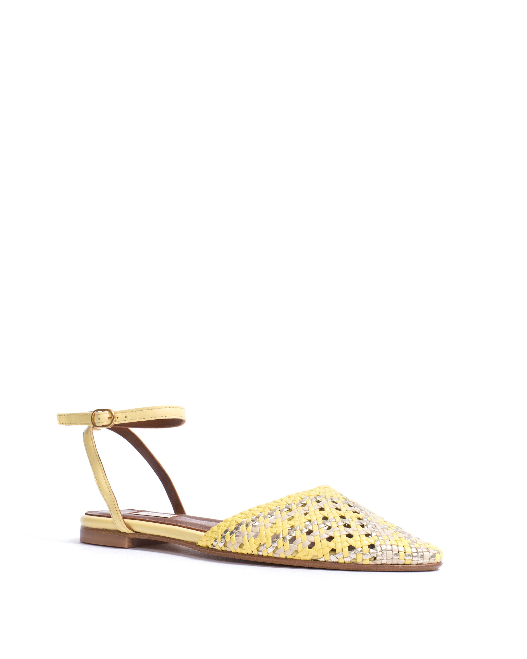 Senara 10 Hand-braided leather Pineapple ice mix - Anonymous Copenhagen Shoes