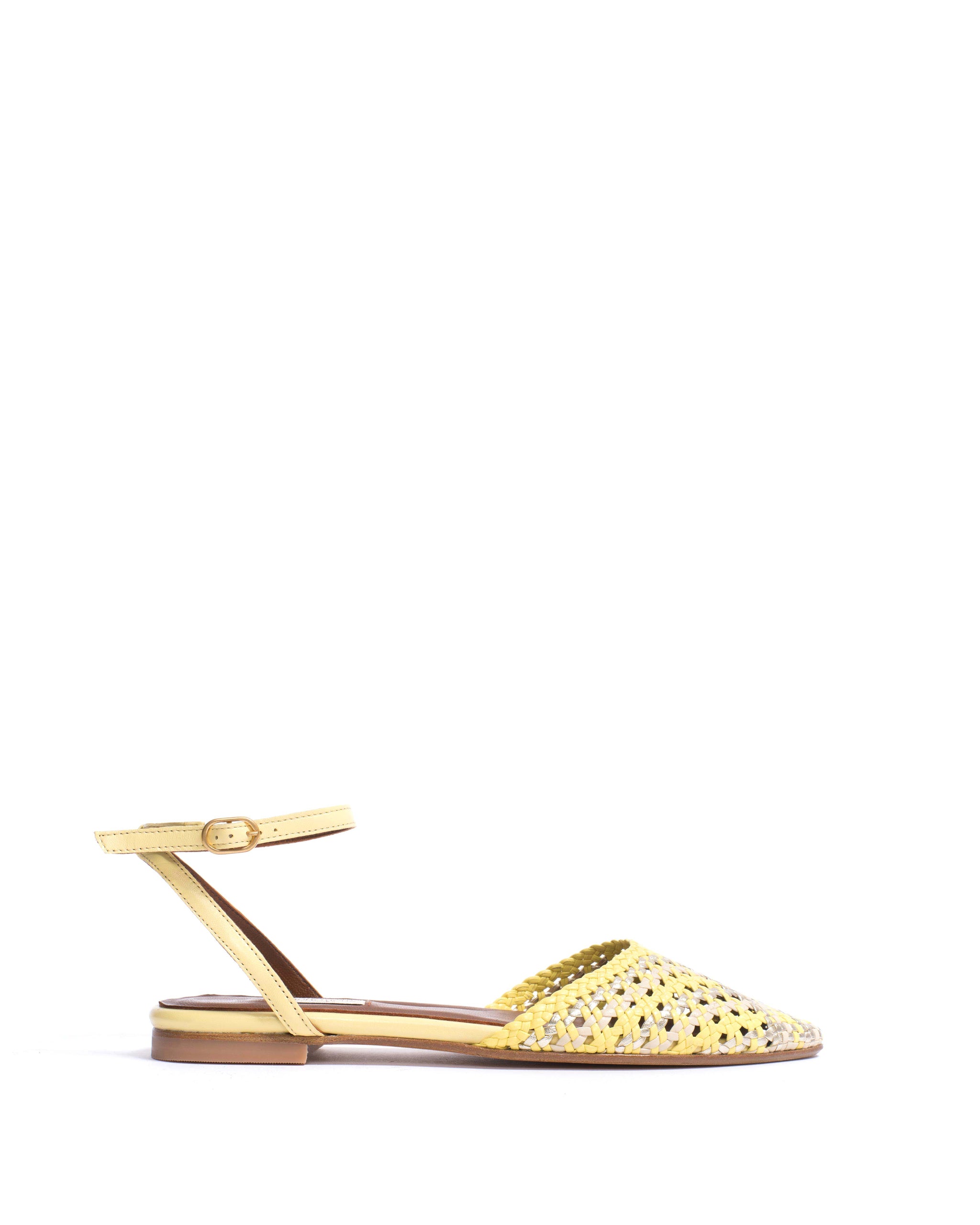 Senara 10 Hand-braided leather Pineapple ice mix - Anonymous Copenhagen Shoes