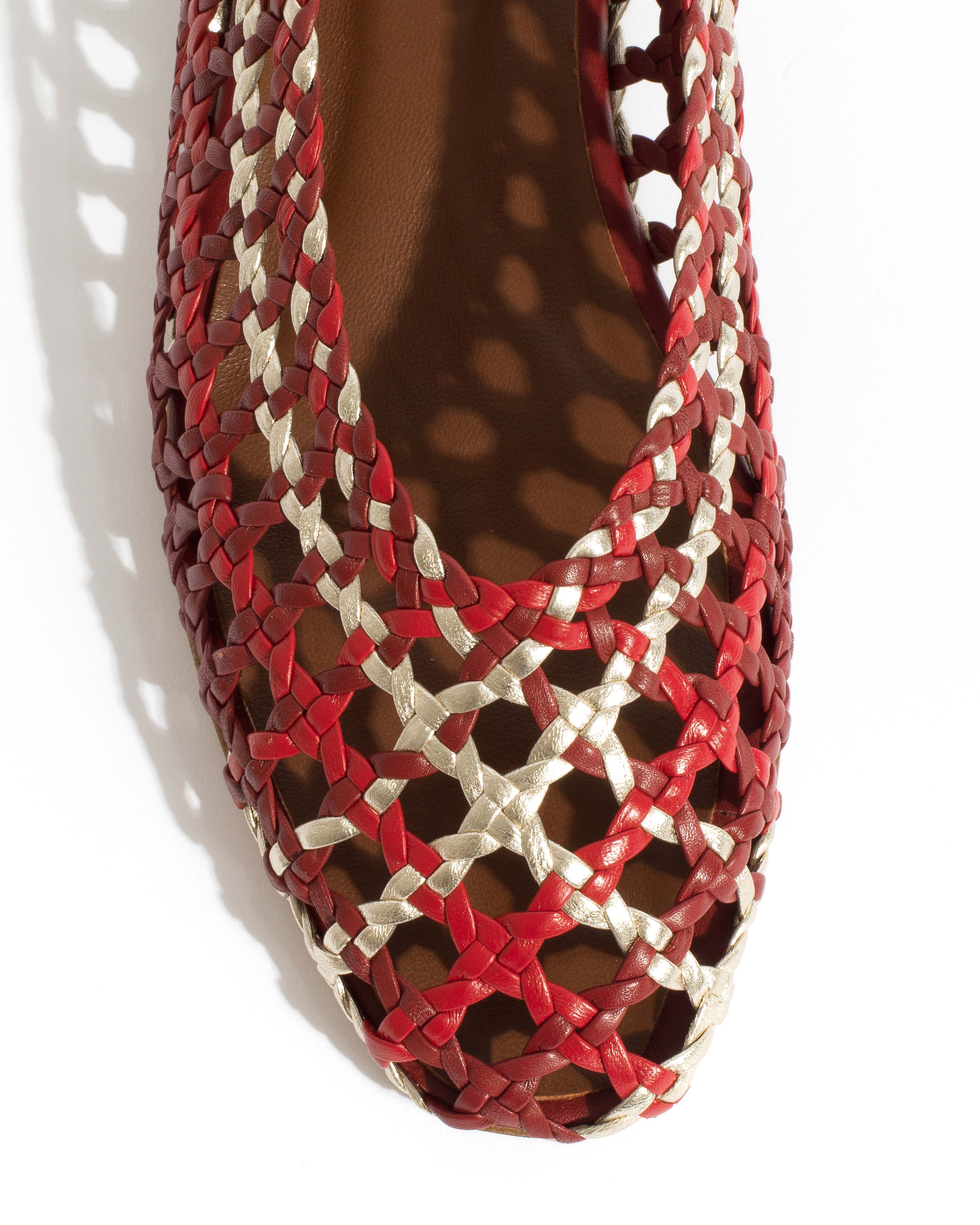 Sessi 10 Hand-braided leather Pomegranate mix