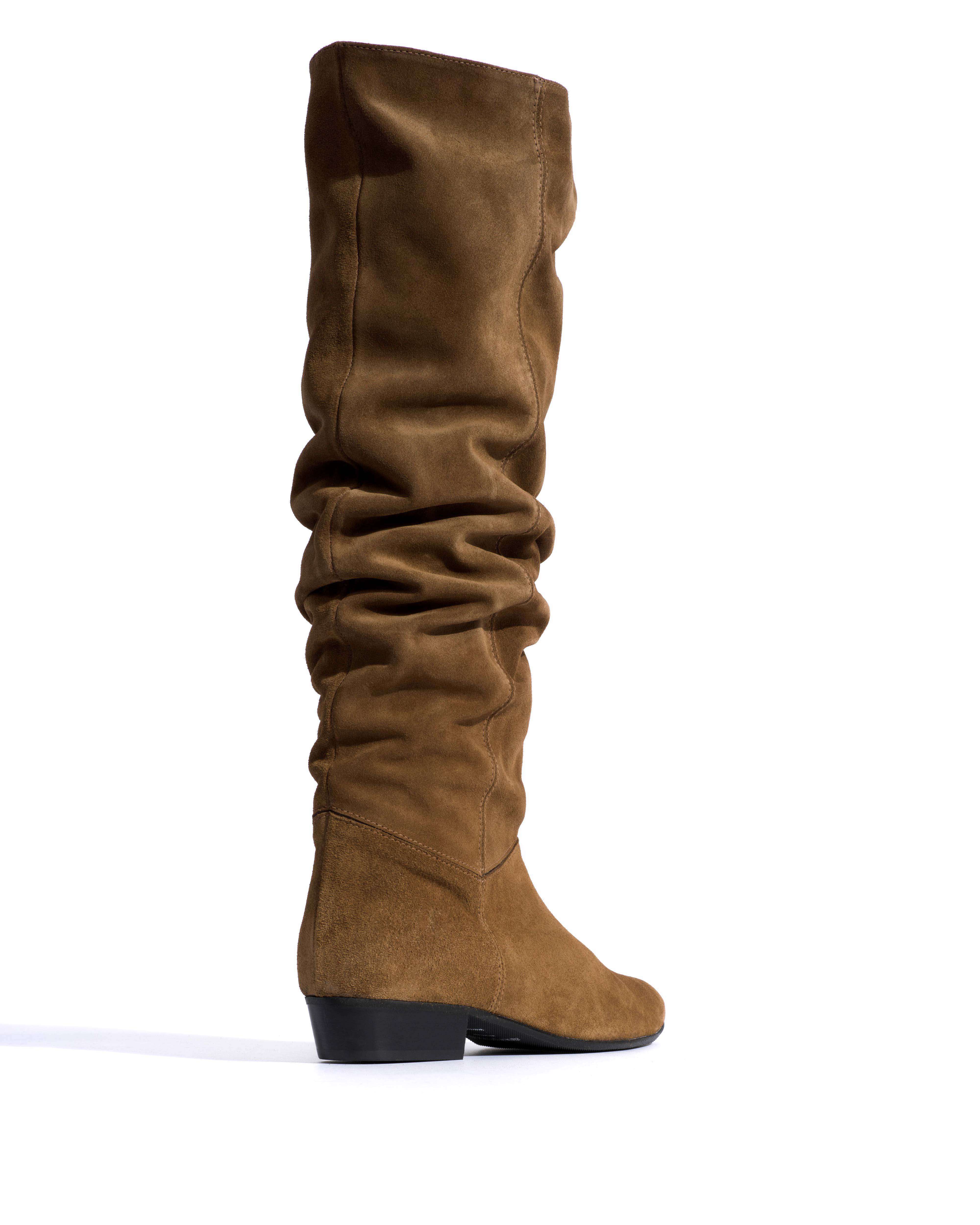 Jadah 20 Calf suede & sleek leather Cinnamon & dark taupe