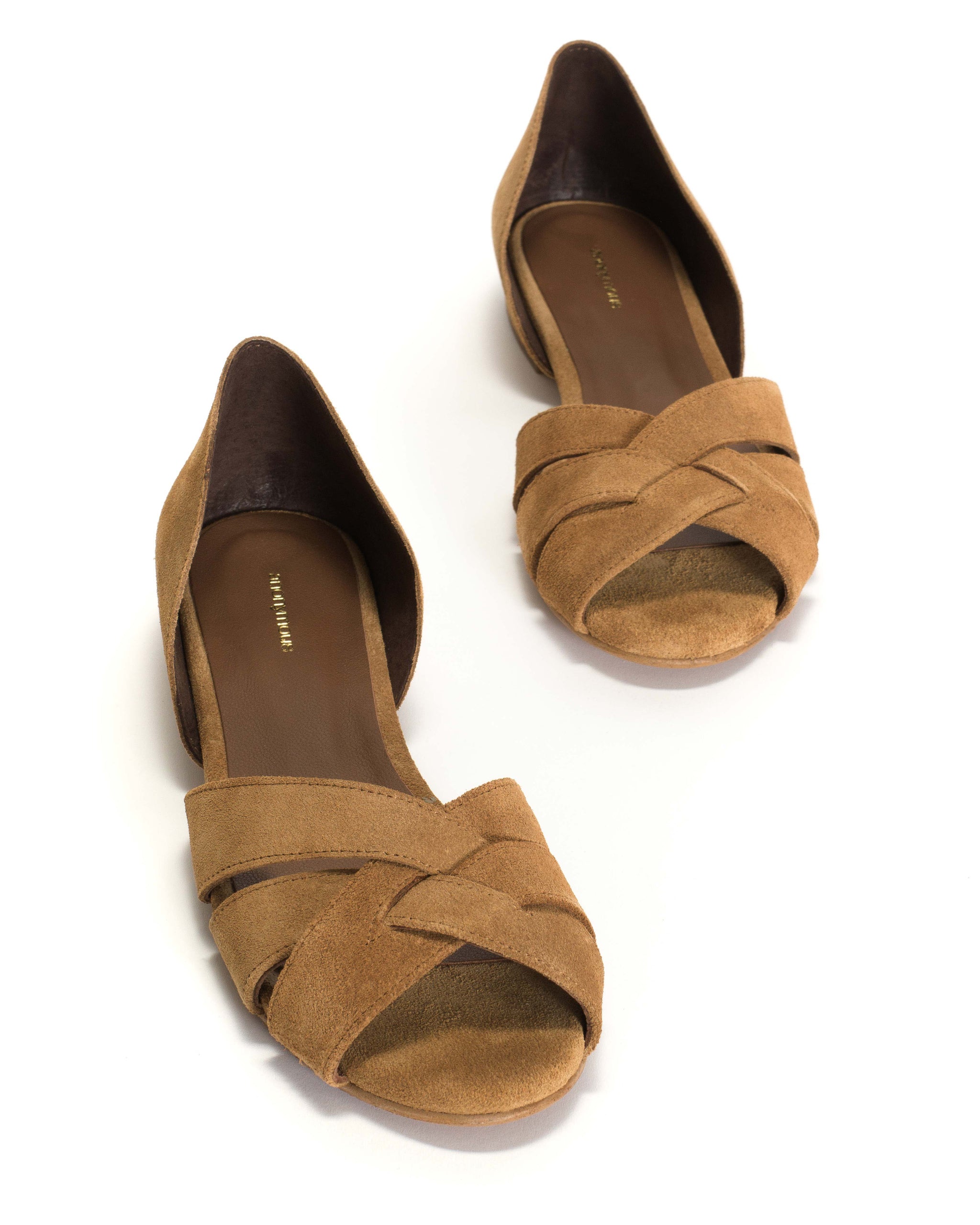 Sanni 20 Calf suede Bamboo brown - Anonymous Copenhagen