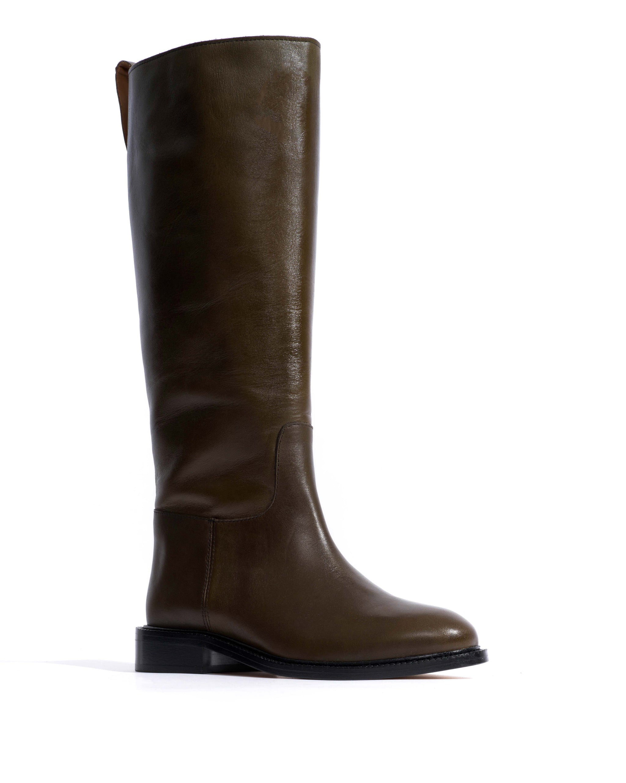 Semih Vegetal soft calf Forrest green - Anonymous Copenhagen High shaft boots